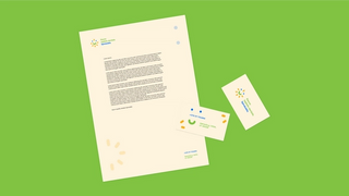 Little Sunshine Kindergarten Blank Document & Business Cards
