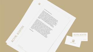 Royal Routine Blank Document and Business Cards