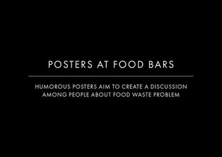 EXPERIMENTAL AD CAMPAIGN Food Bars