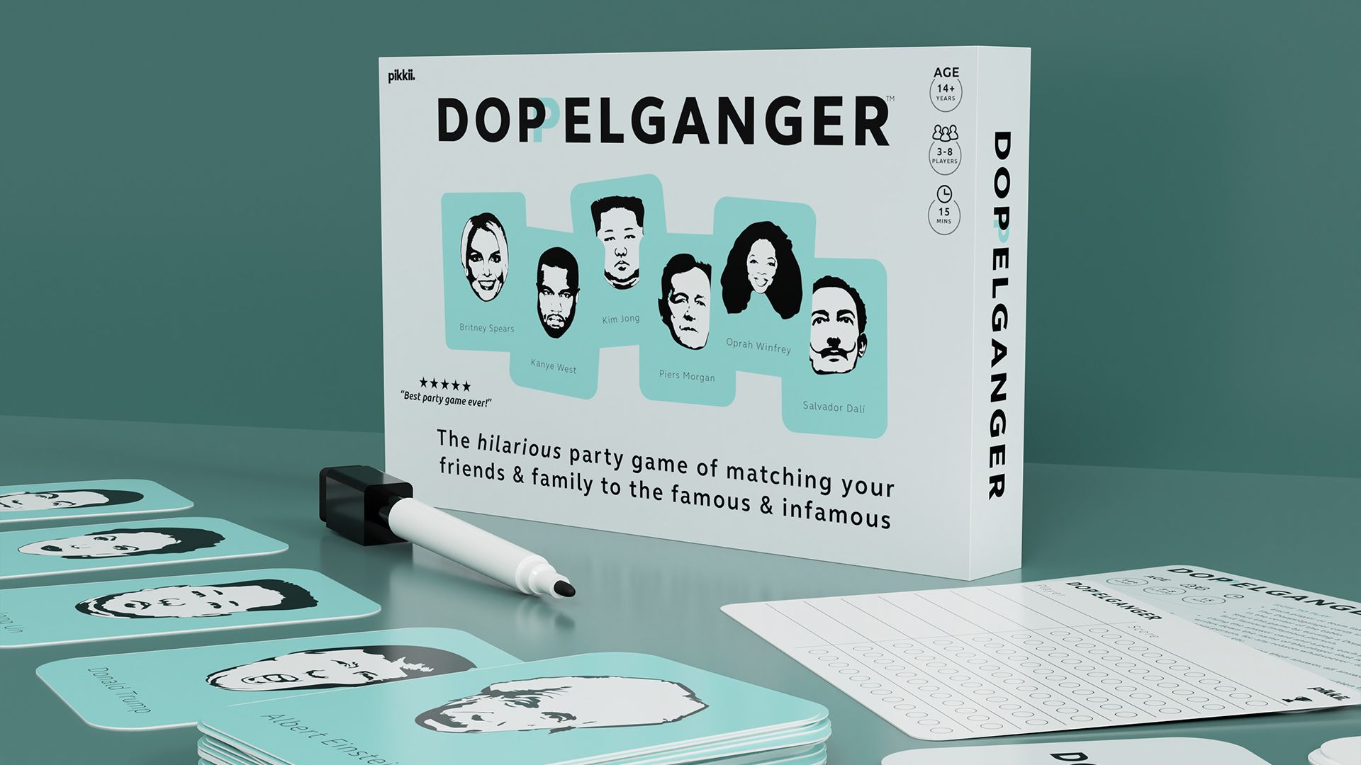 DOPPELGANGER™ THE PARTY GAME Packaging & Game Set
