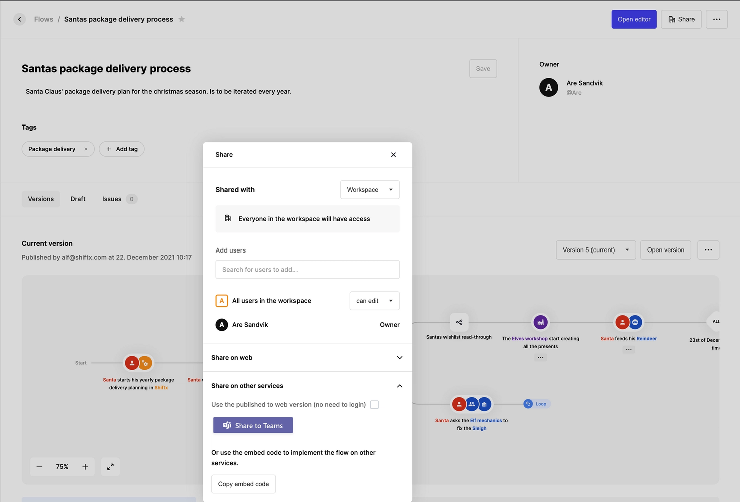 ShiftX - A collaborative business process tool for everyone