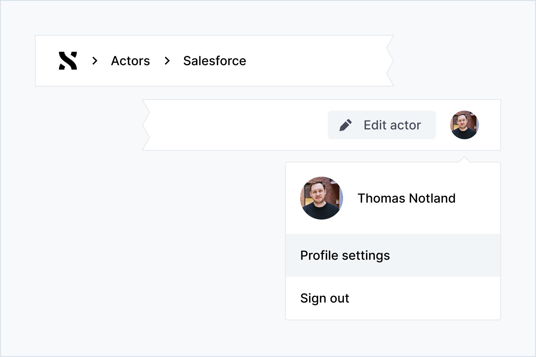 Screenshot of a toolbar in ShiftX