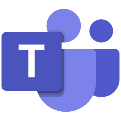 The purple logo of Microsoft Teams