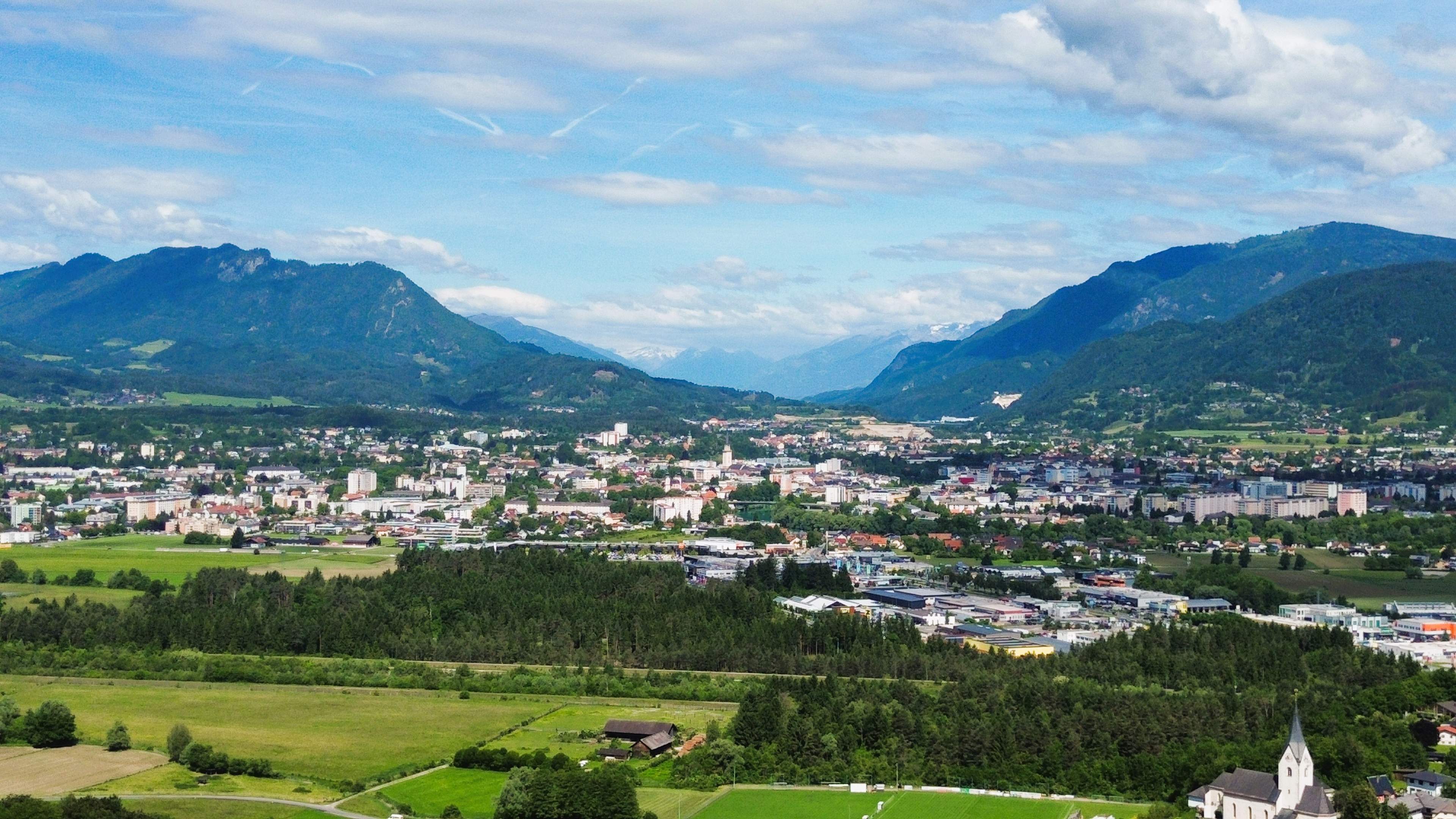 Aussicht vom Chaletdorf