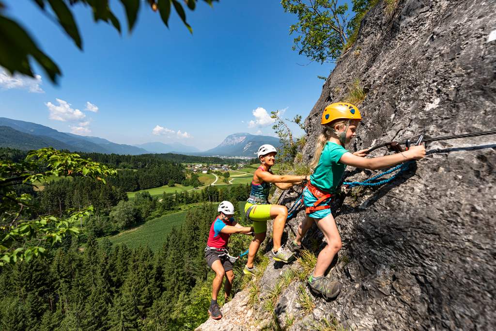 Climbing on the Kanzianiberg