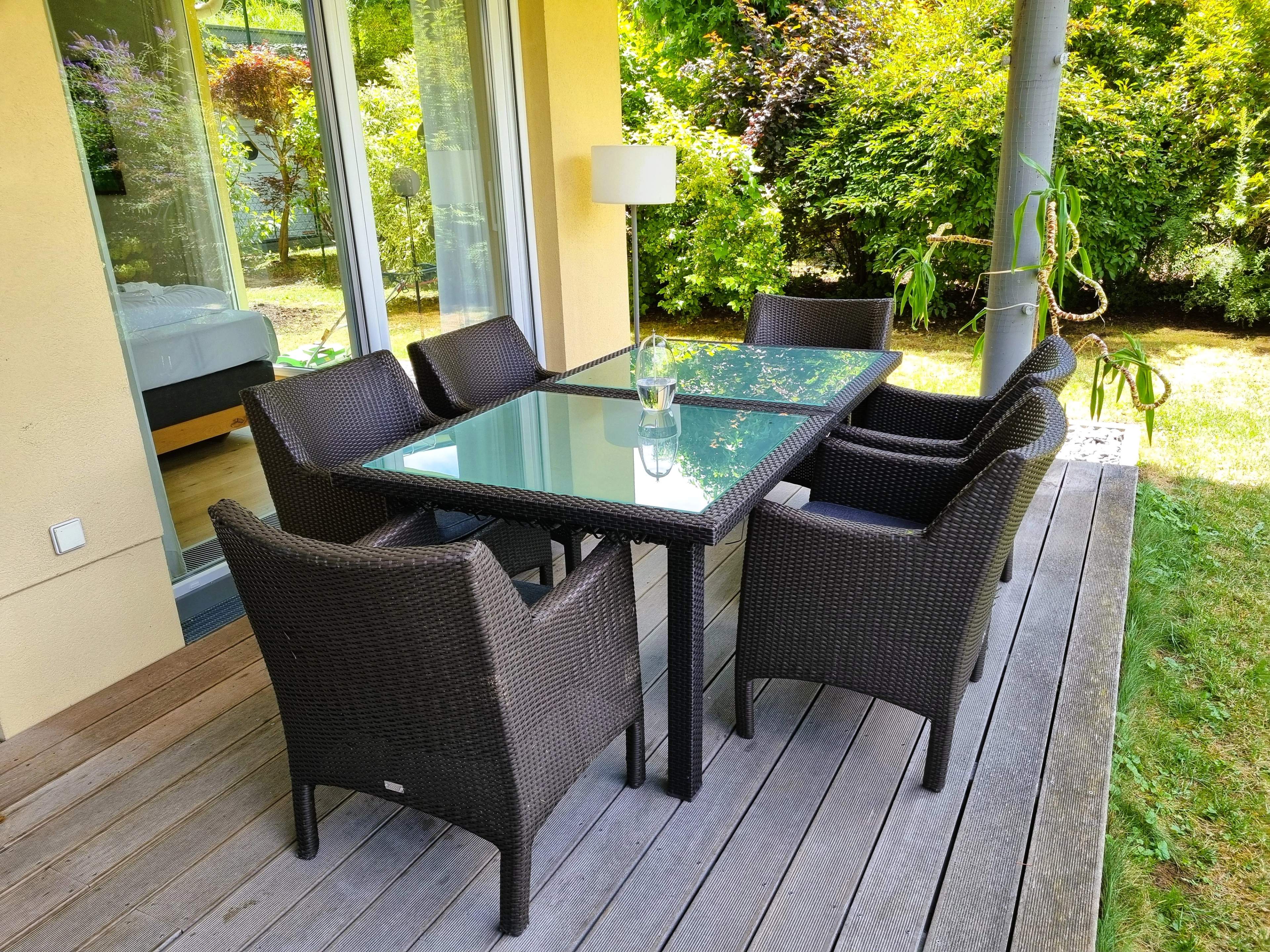 sitting area on terrace