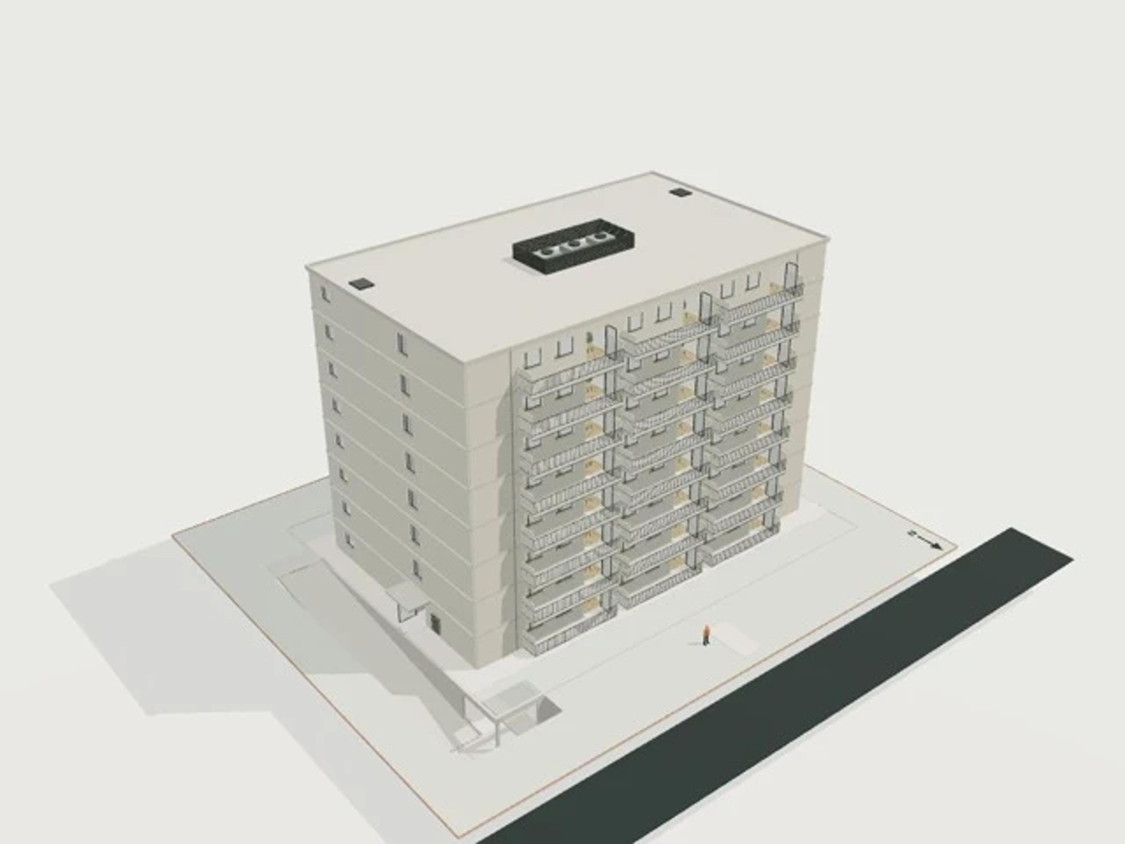 Apartments, 48 units, 8 storeys + basement