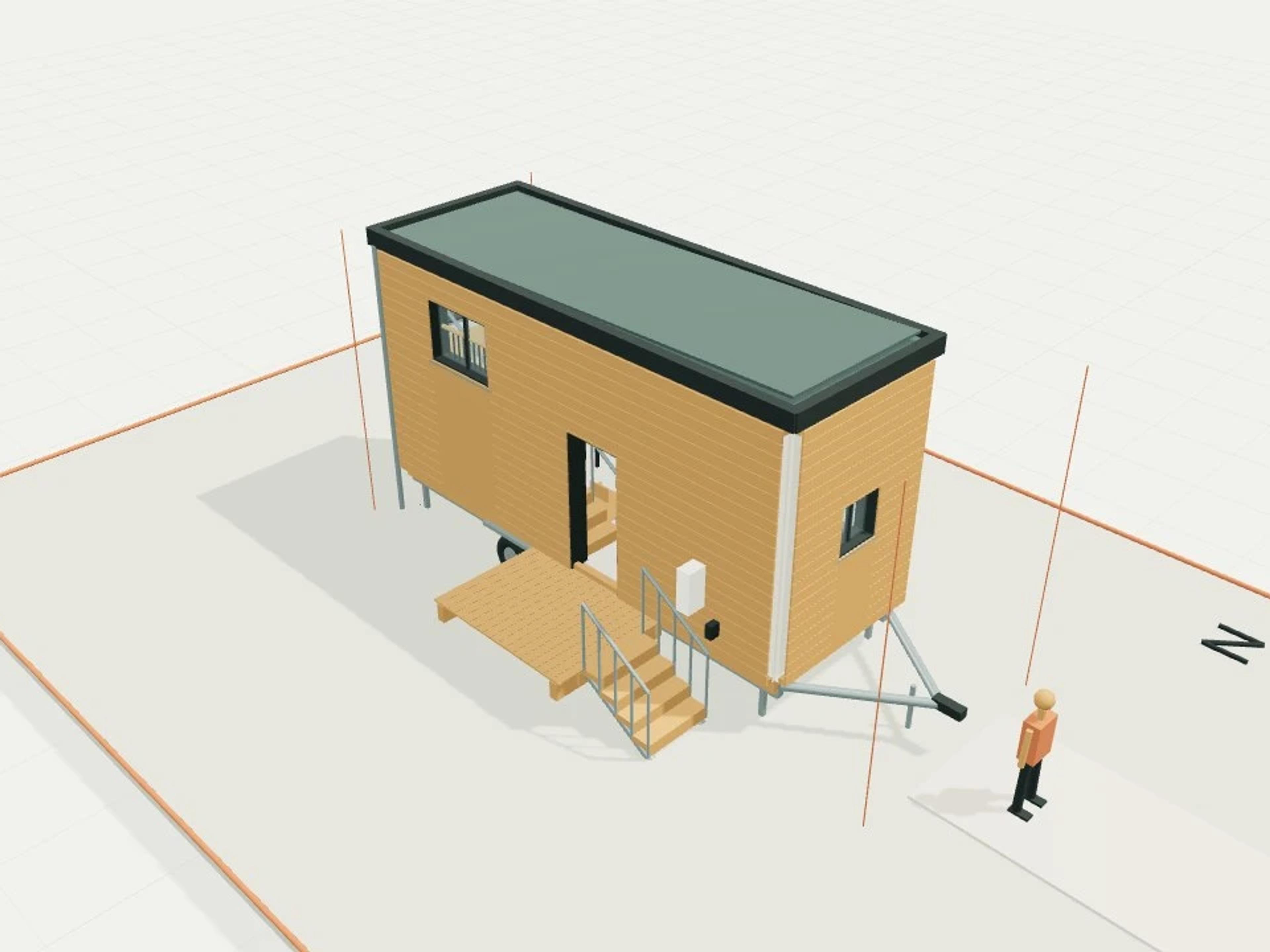 Loft and Wet Wall · 7.2 m Trailer Home