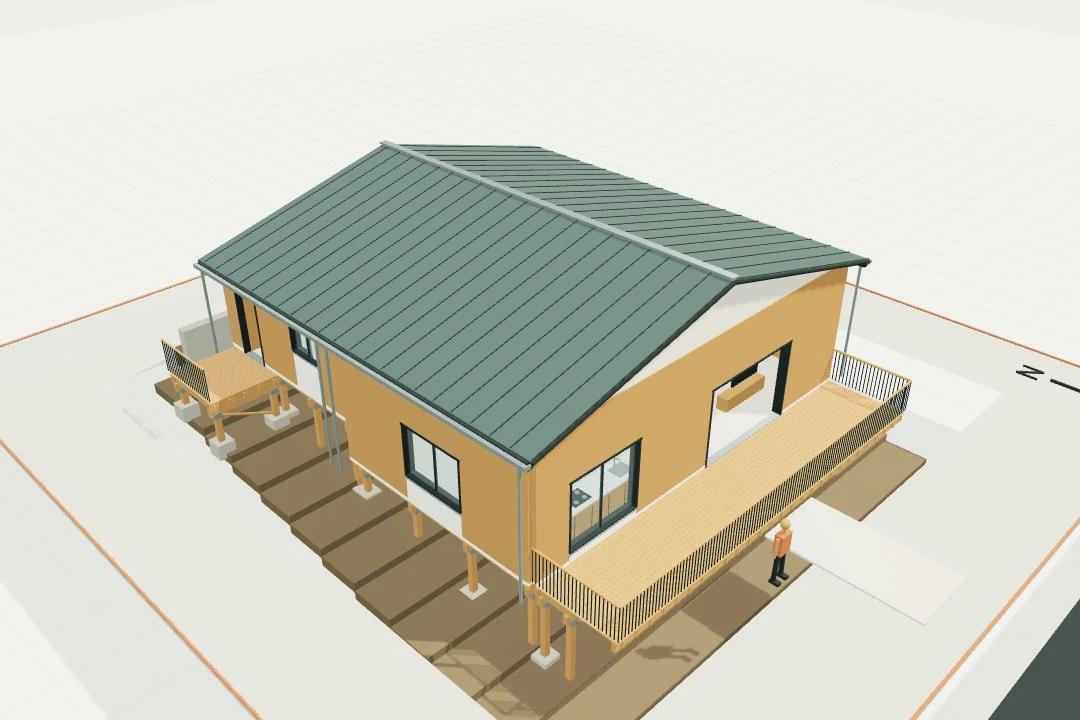 Hillside Split Level on Piles
