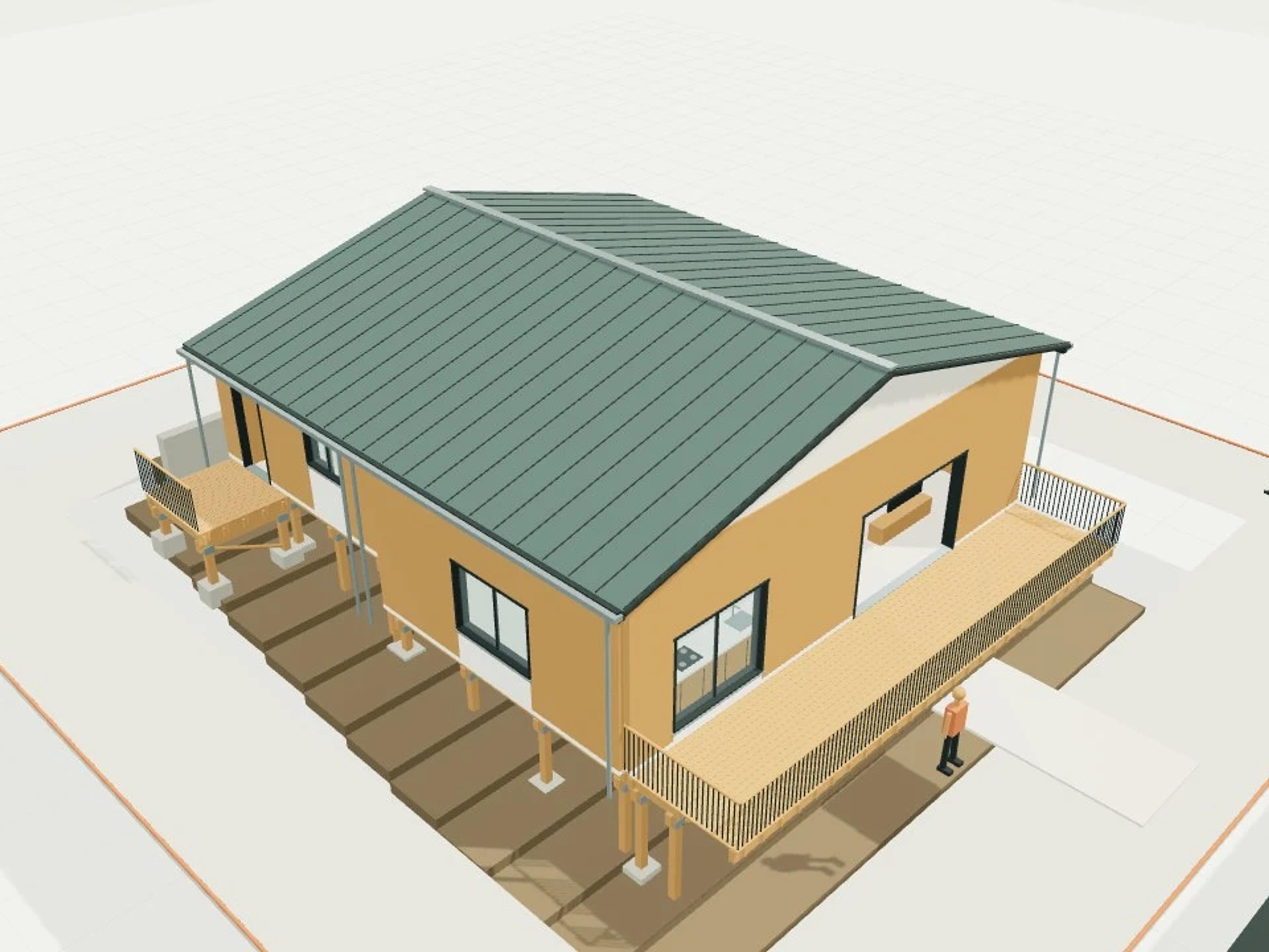 Hillside Split Level on Piles