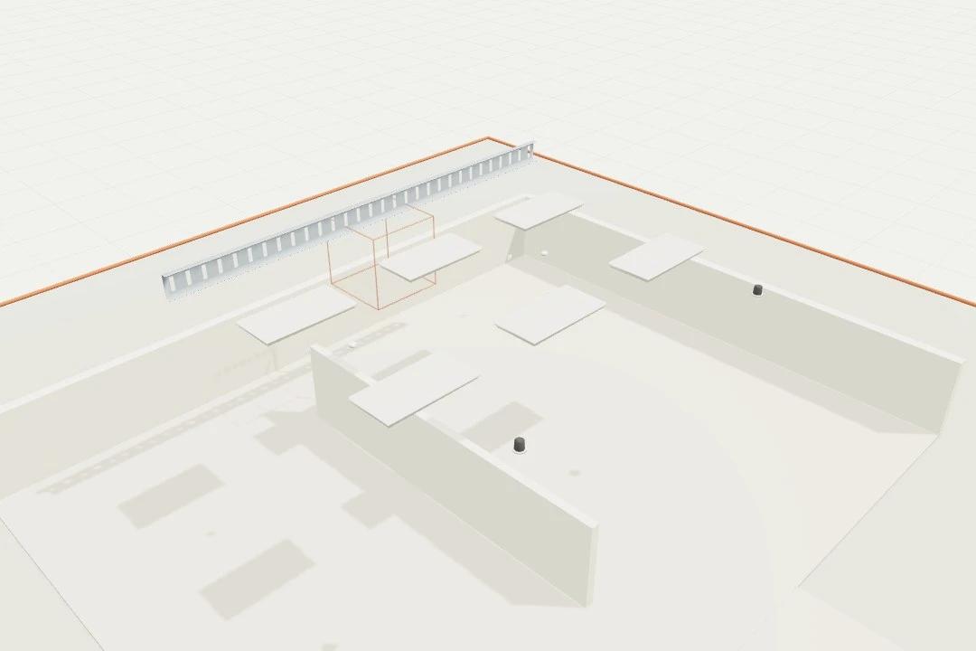 Office lighting and switching zones
