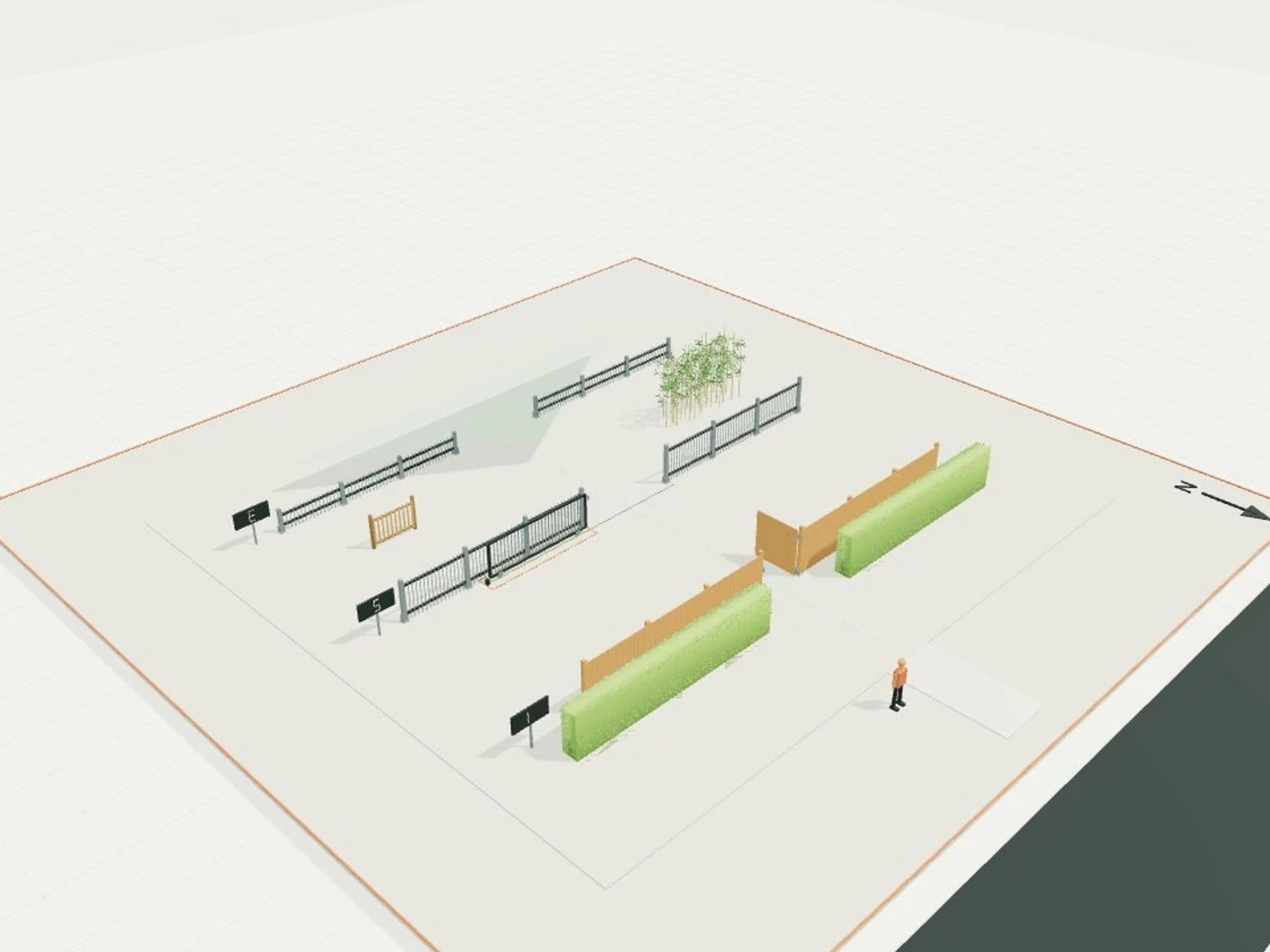 Screen hedge and boundary