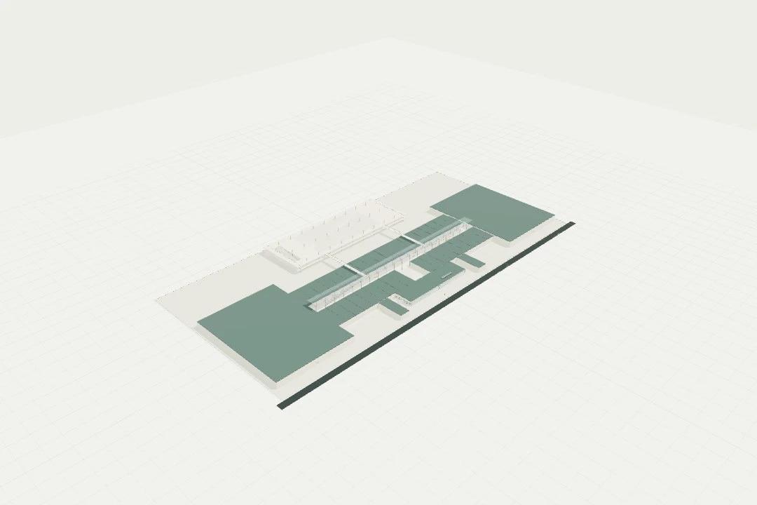 Shopping mall, 25,000 m² GLA
