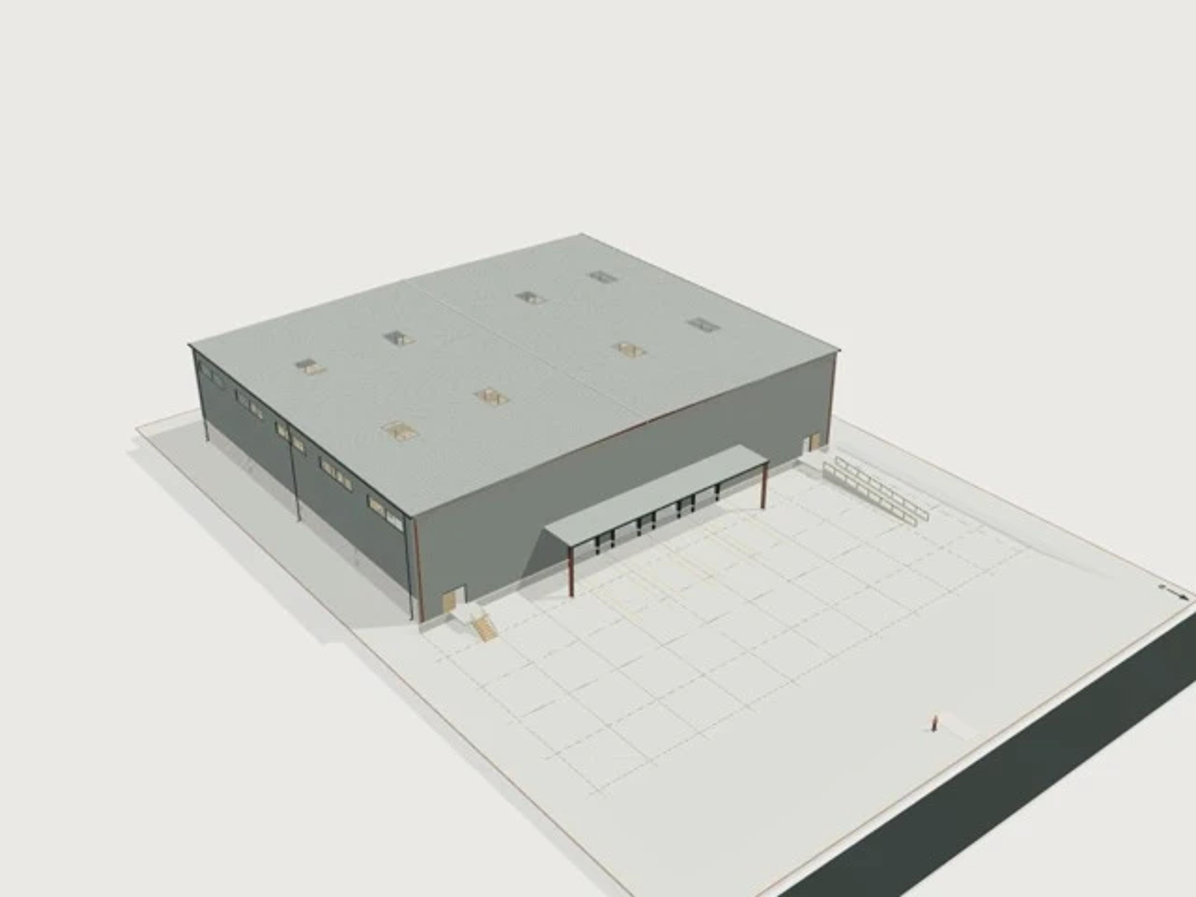 Warehouse, 3,000 m², 12 m clear