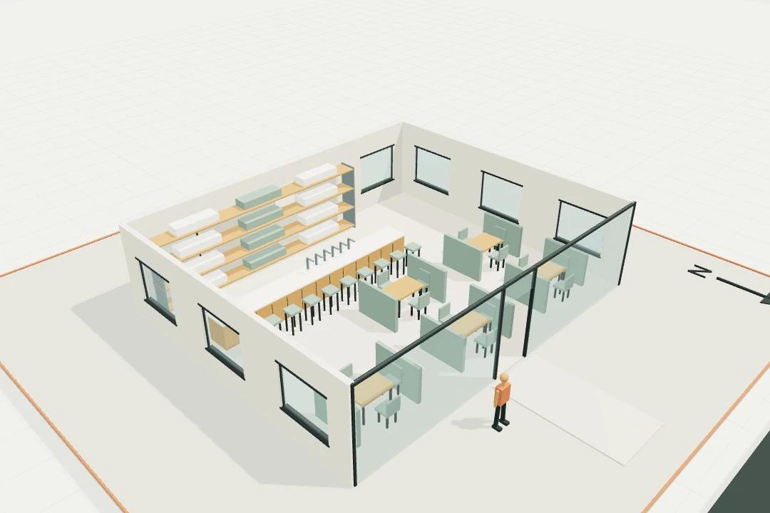 Bar interior, 30 seats