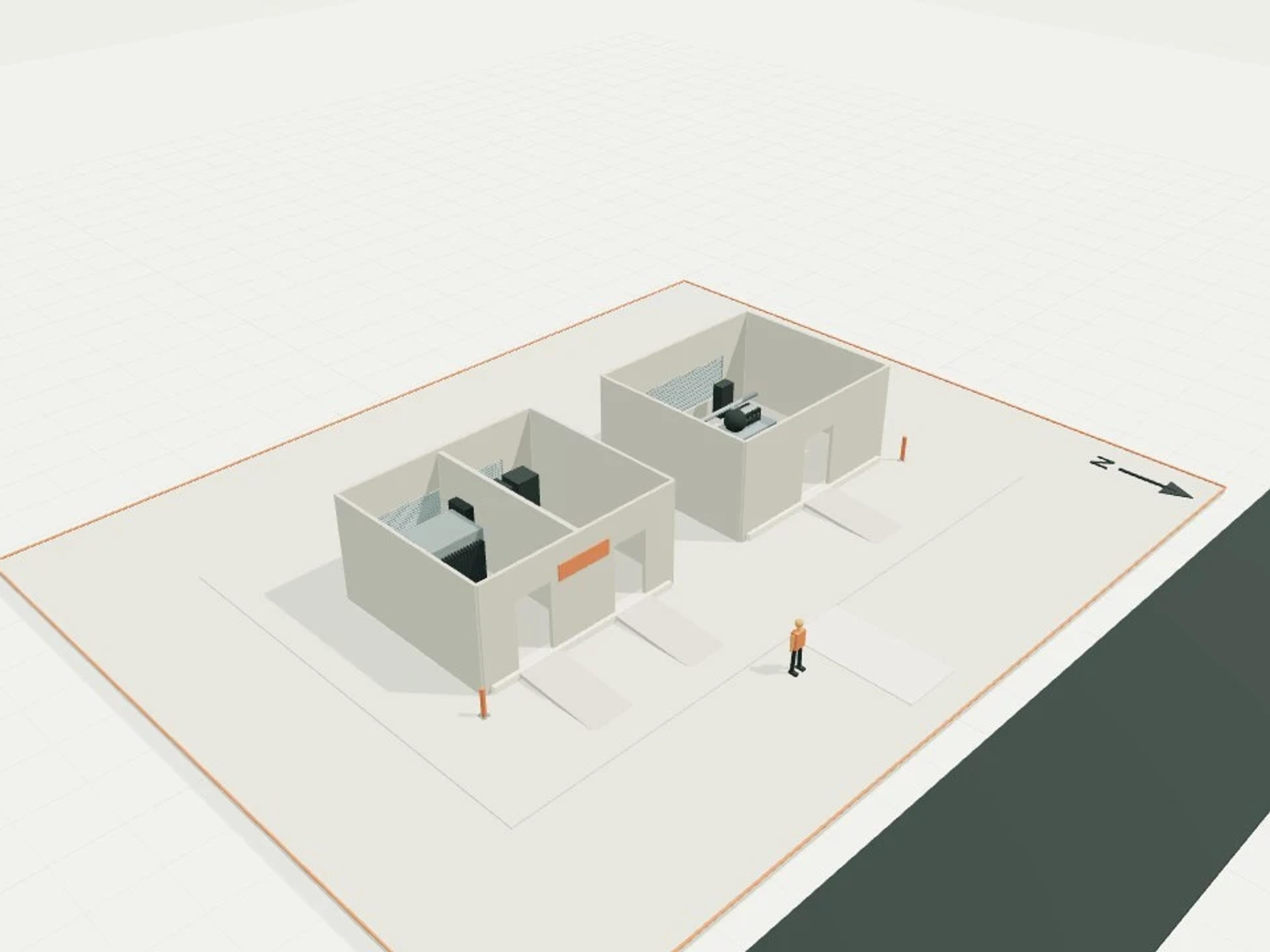 Utility enclosures, pump-house and substation variants