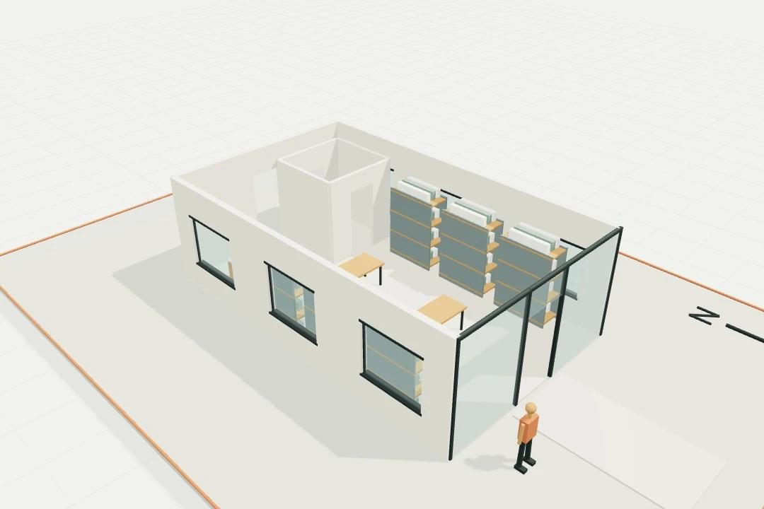 Retail interior, 60 m²
