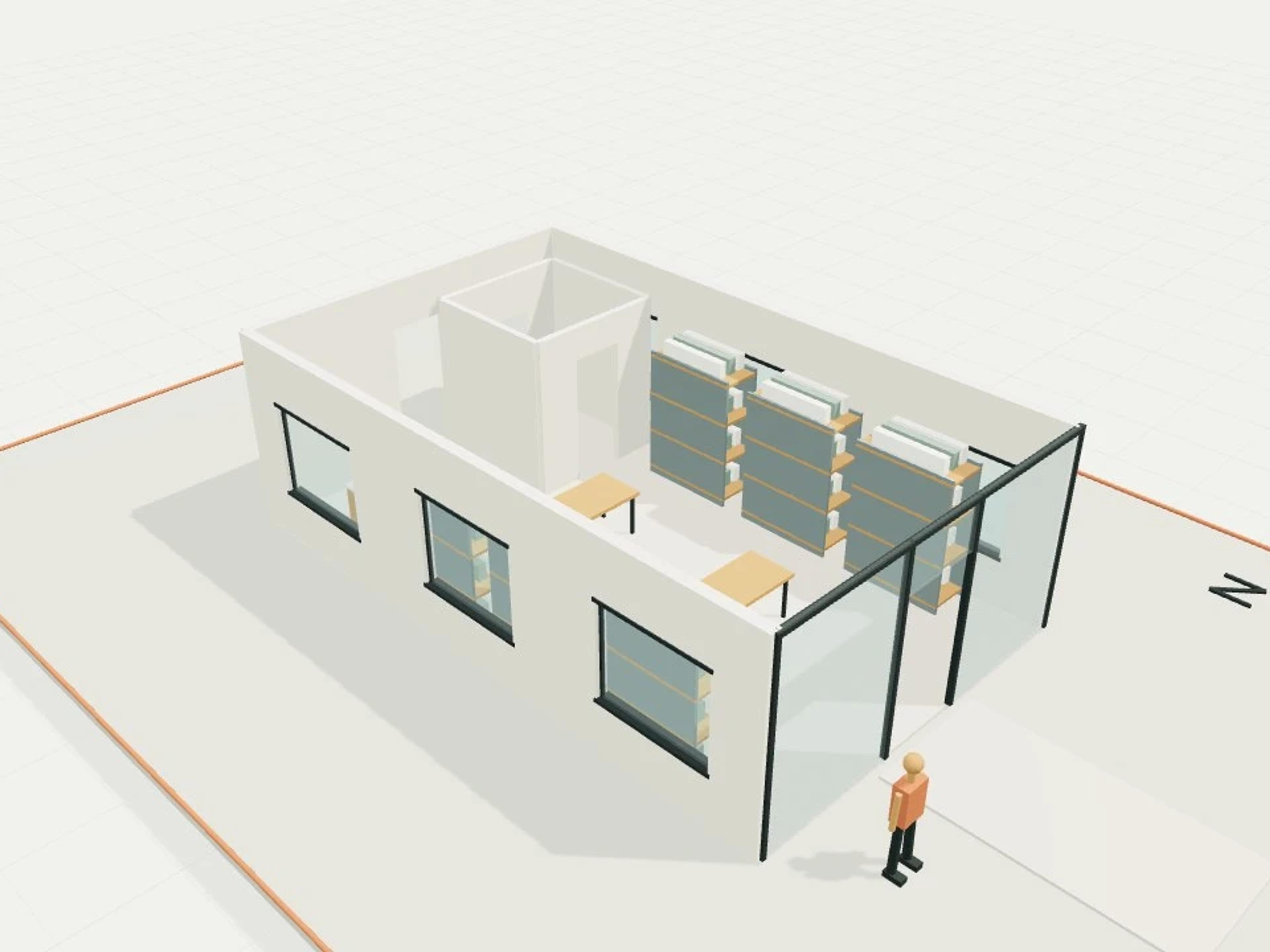 Retail interior, 60 m²