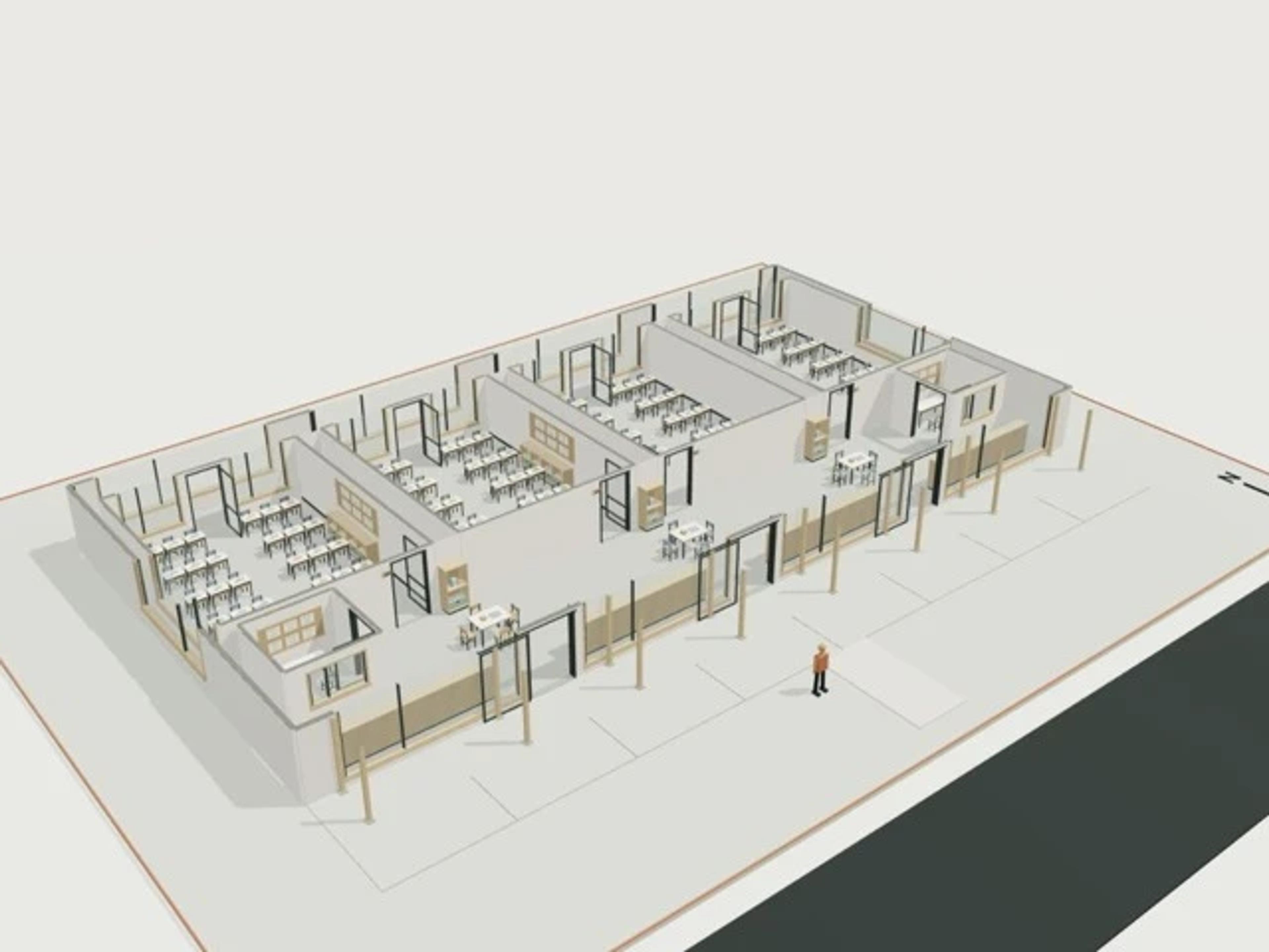 Primary classroom block, 4 rooms