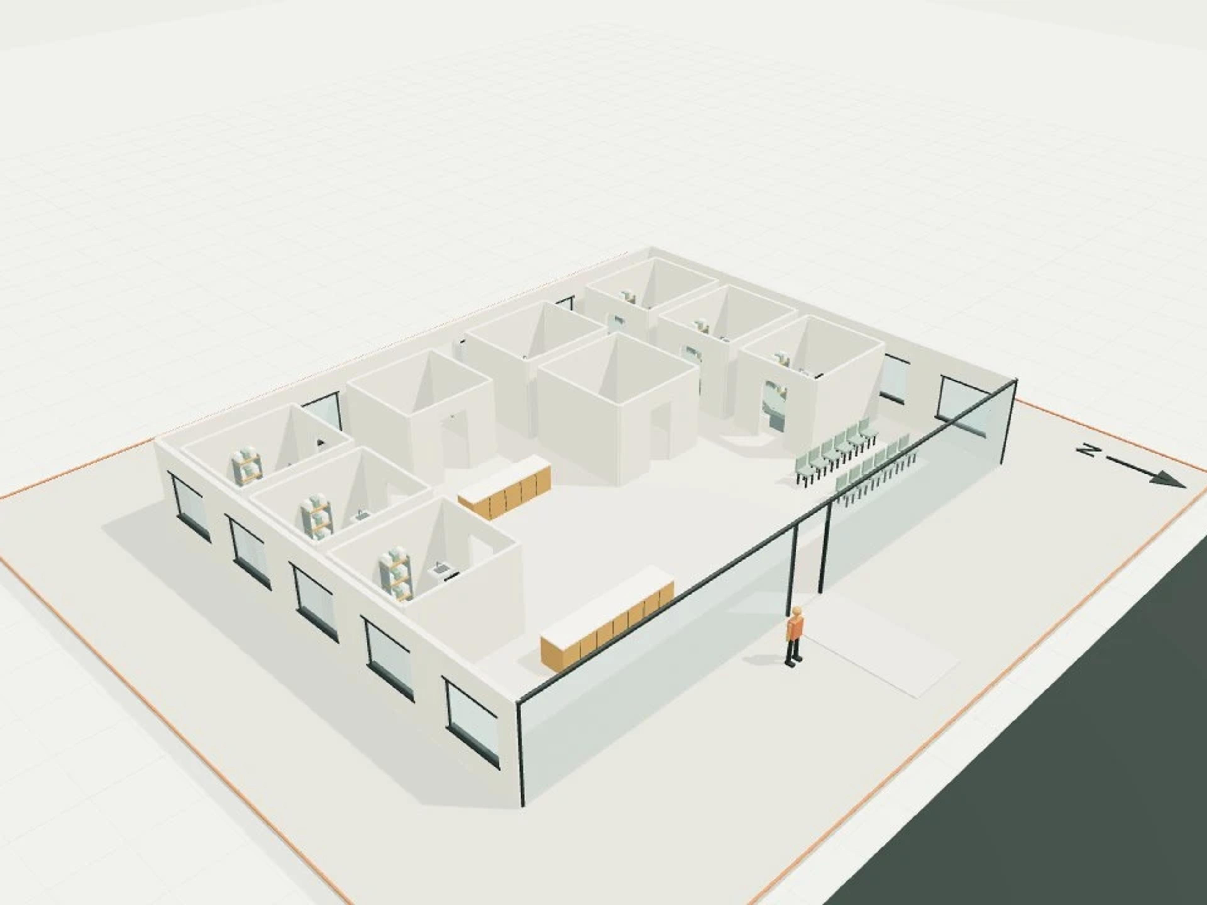 Medical clinic, 300 m², 6 consult rooms