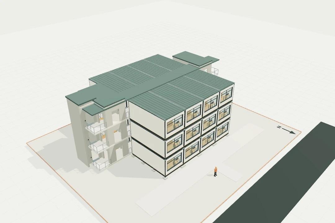 Modular hotel-key stack, 24 keys