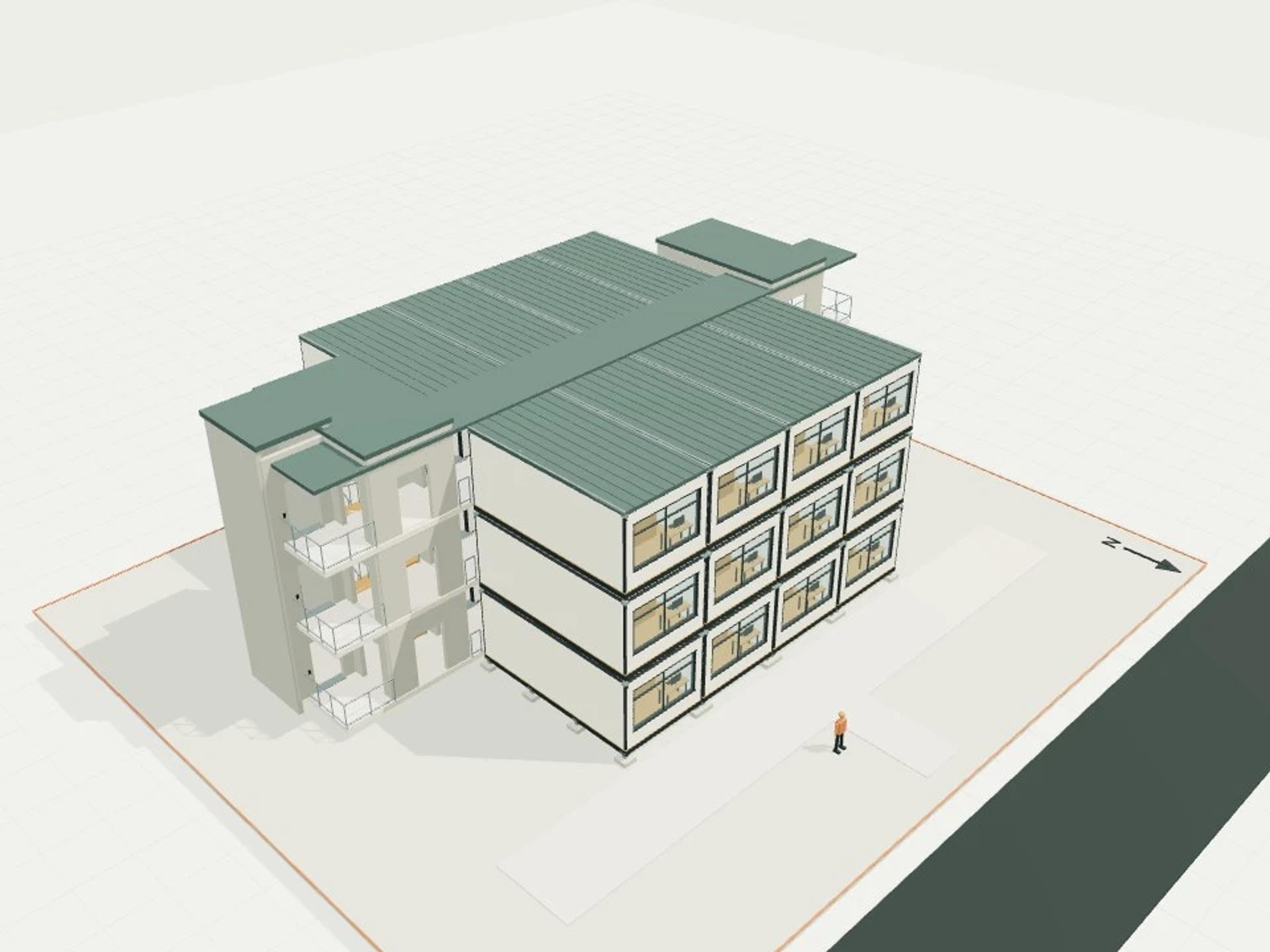 Modular hotel-key stack, 24 keys