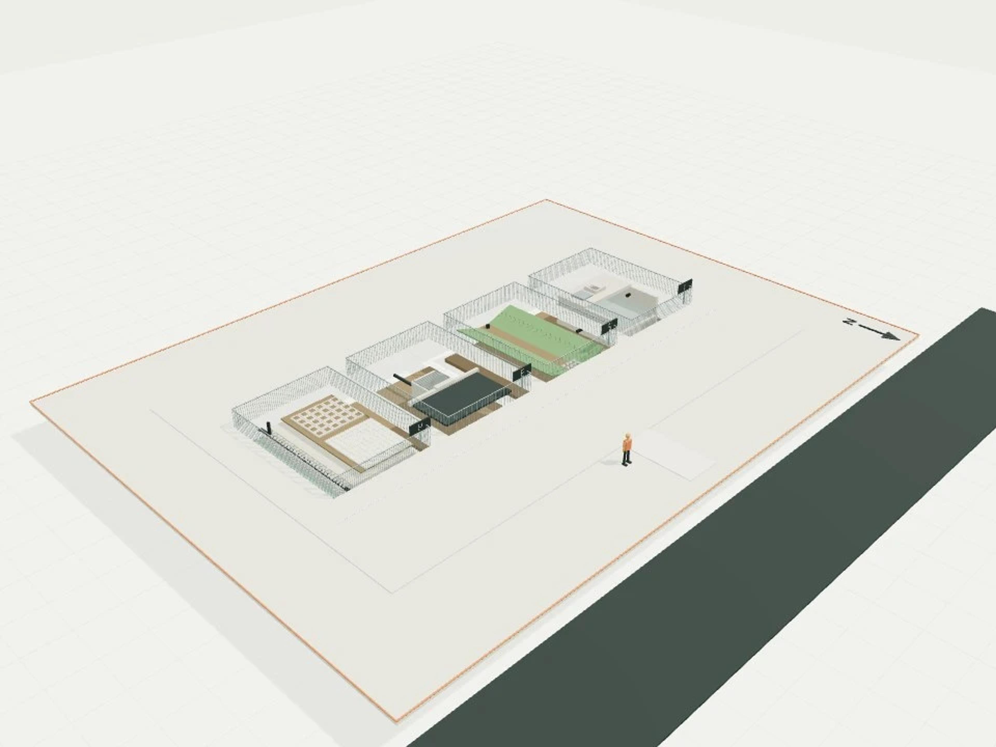 Stormwater gallery, detention + swale + kerb inlet + permeable paving