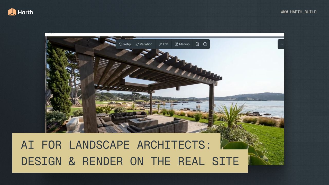 AI for Landscape Architects: Design & Render on the Real Site