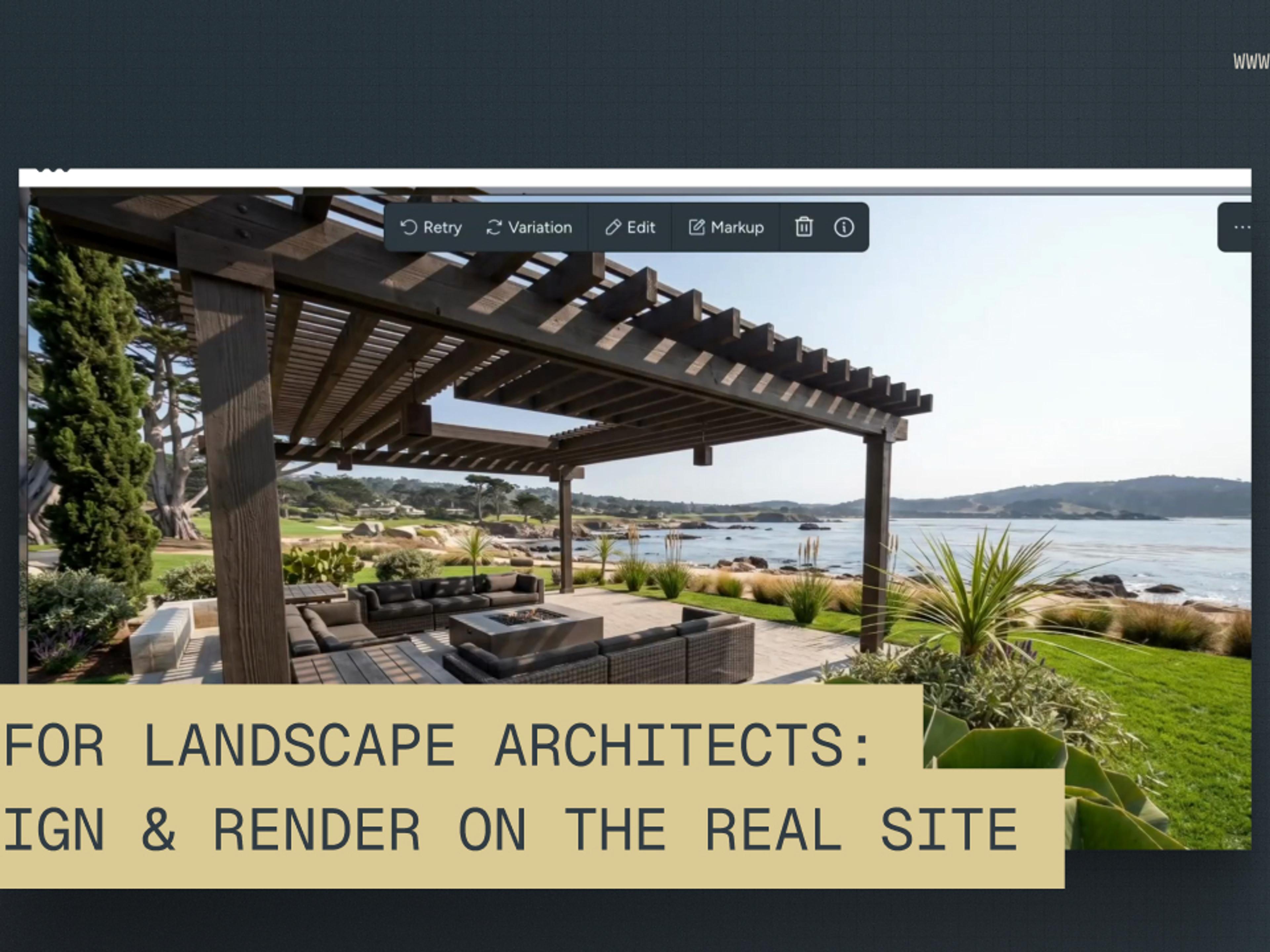 AI for Landscape Architects: Design & Render on the Real Site