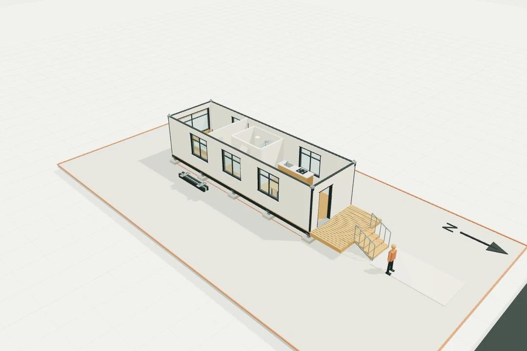 Volumetric module, 3.6 × 12 m — oversize transport