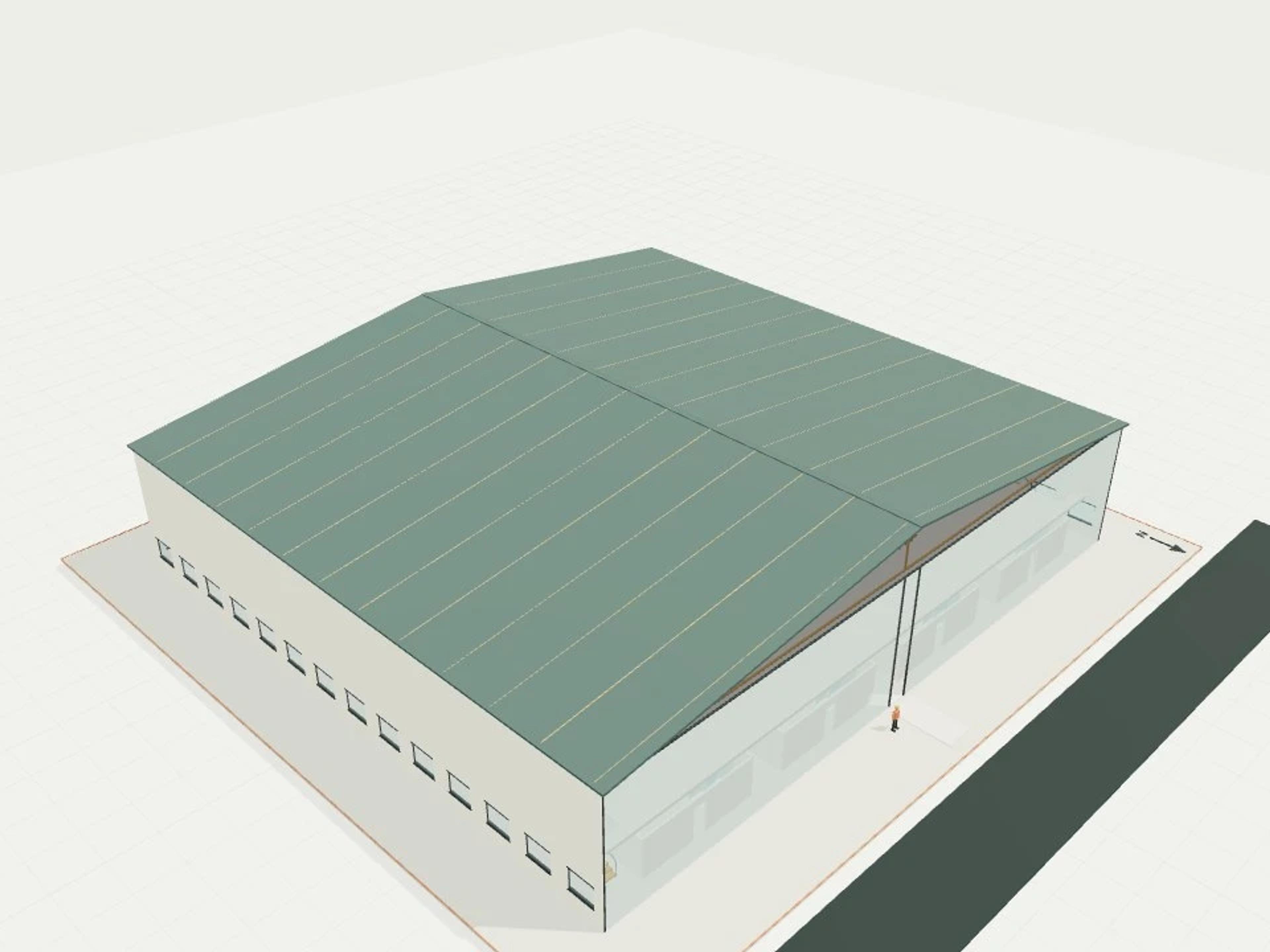 Indoor sports hall, 2 courts