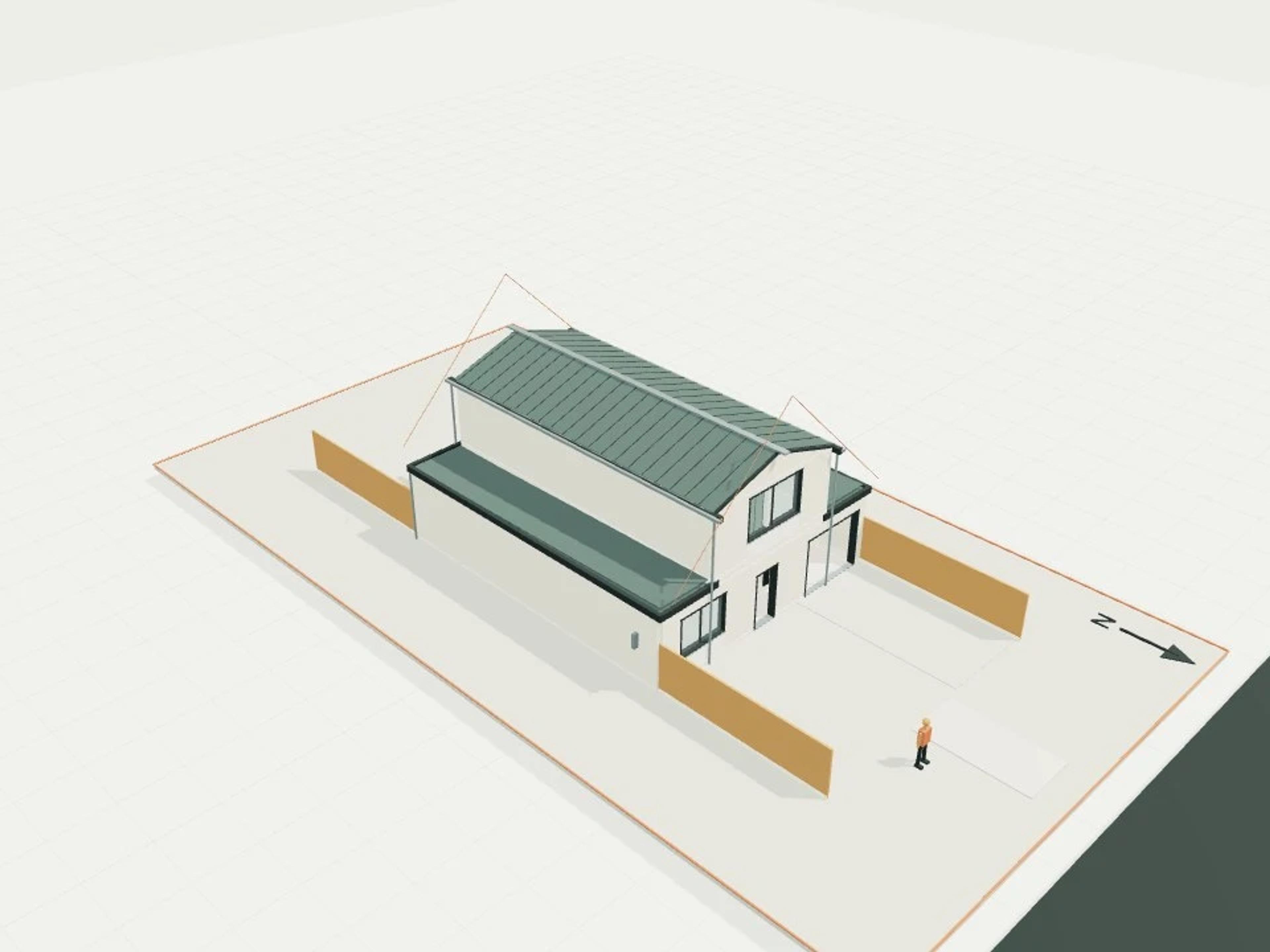 250 m² Site · Narrow Infill House