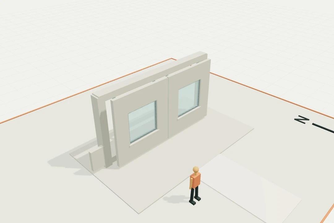 Precast facade, joint + window + connections