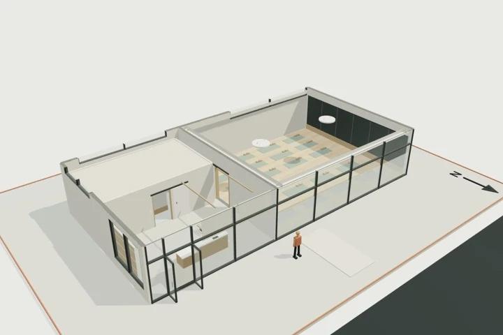 Boutique studio, 200 m²