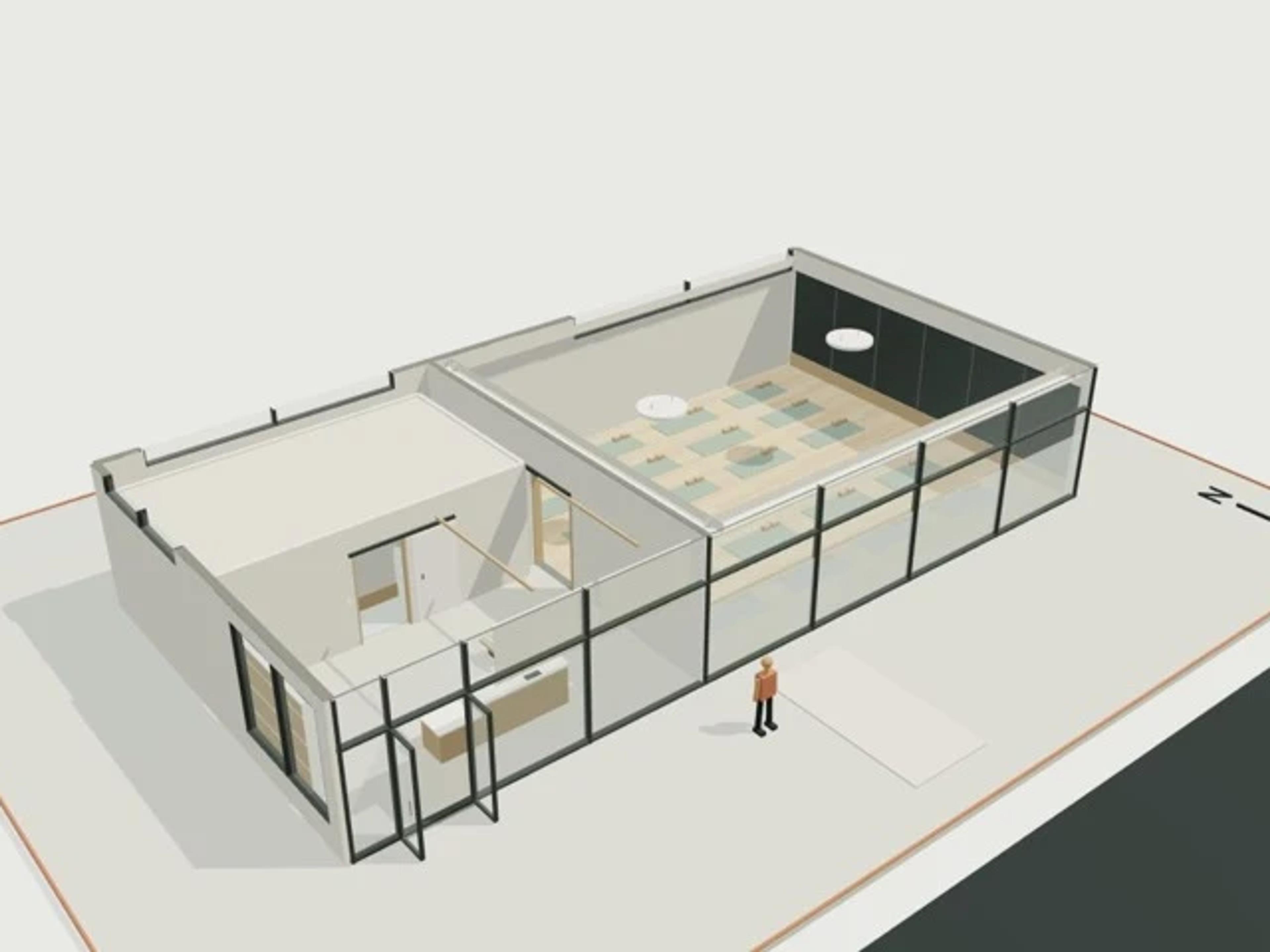 Boutique studio, 200 m²