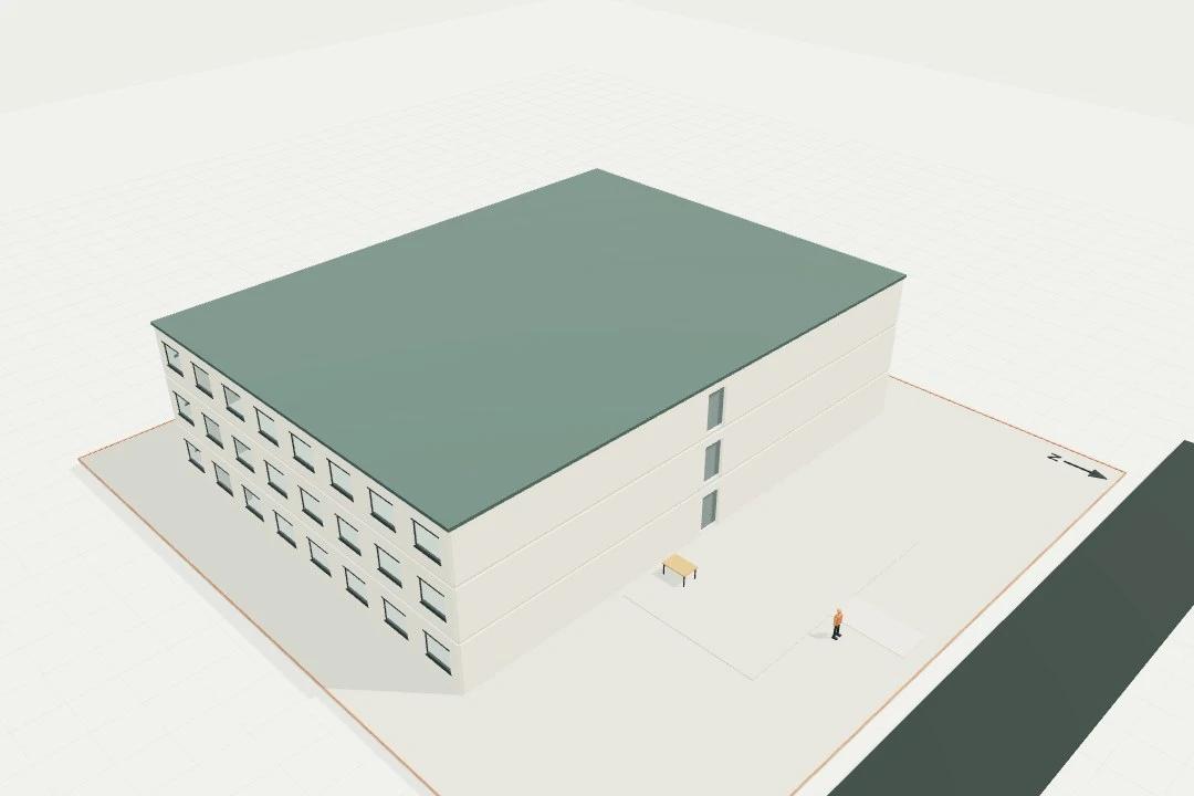 Self-storage, 2,500 m², 3 levels