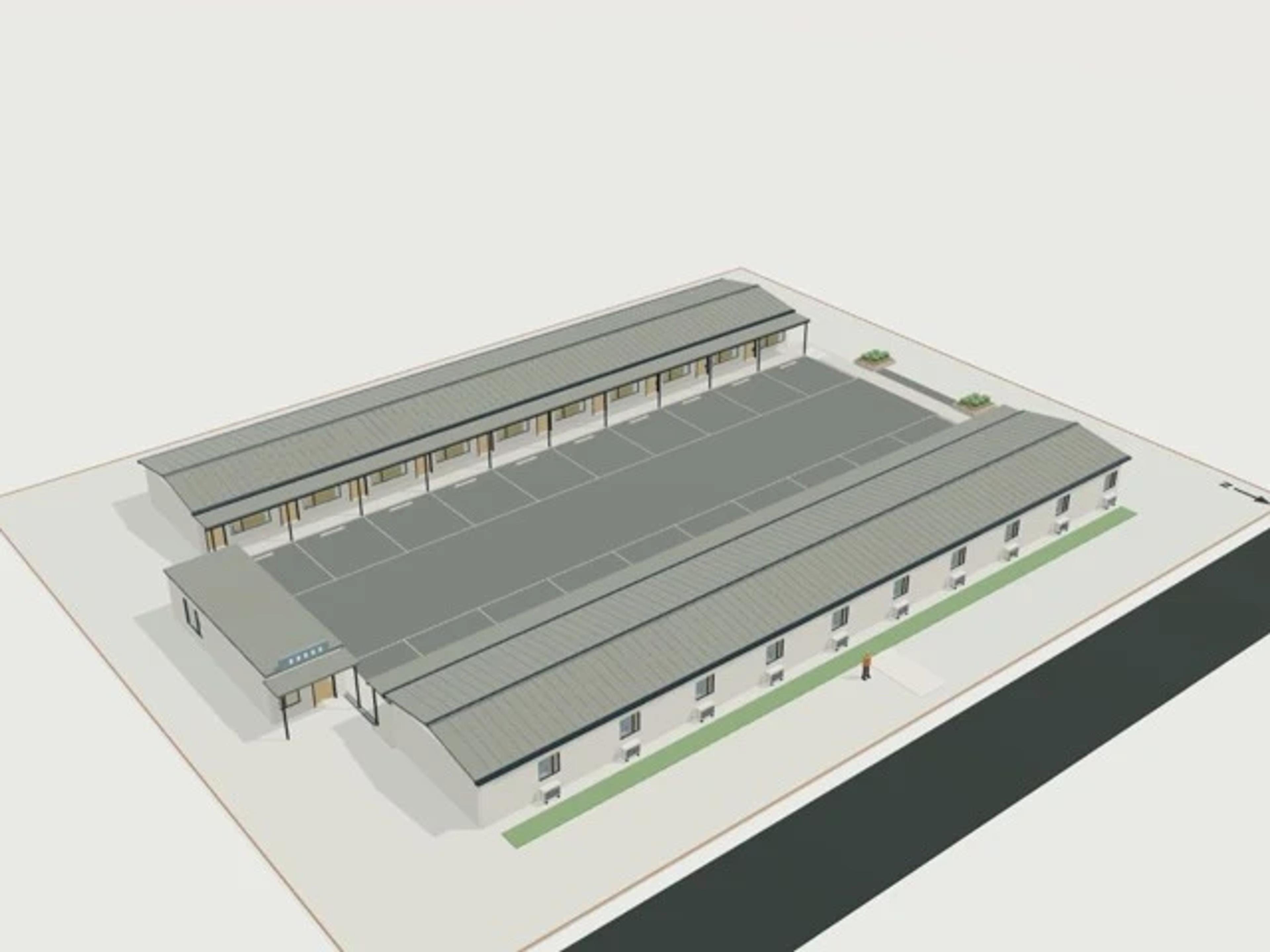 Motel, 20 units, single storey