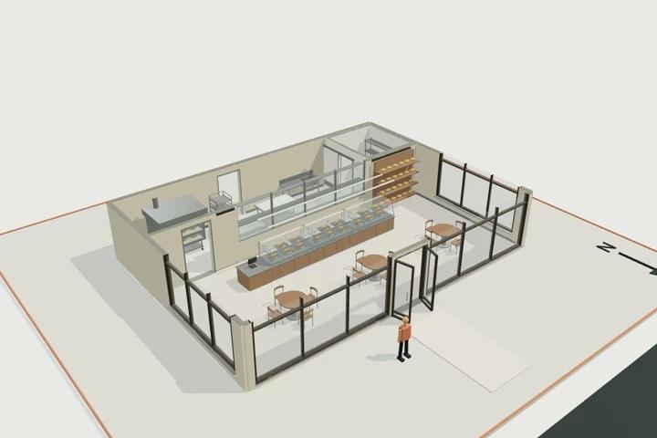 Bakery and deli, 140 m²