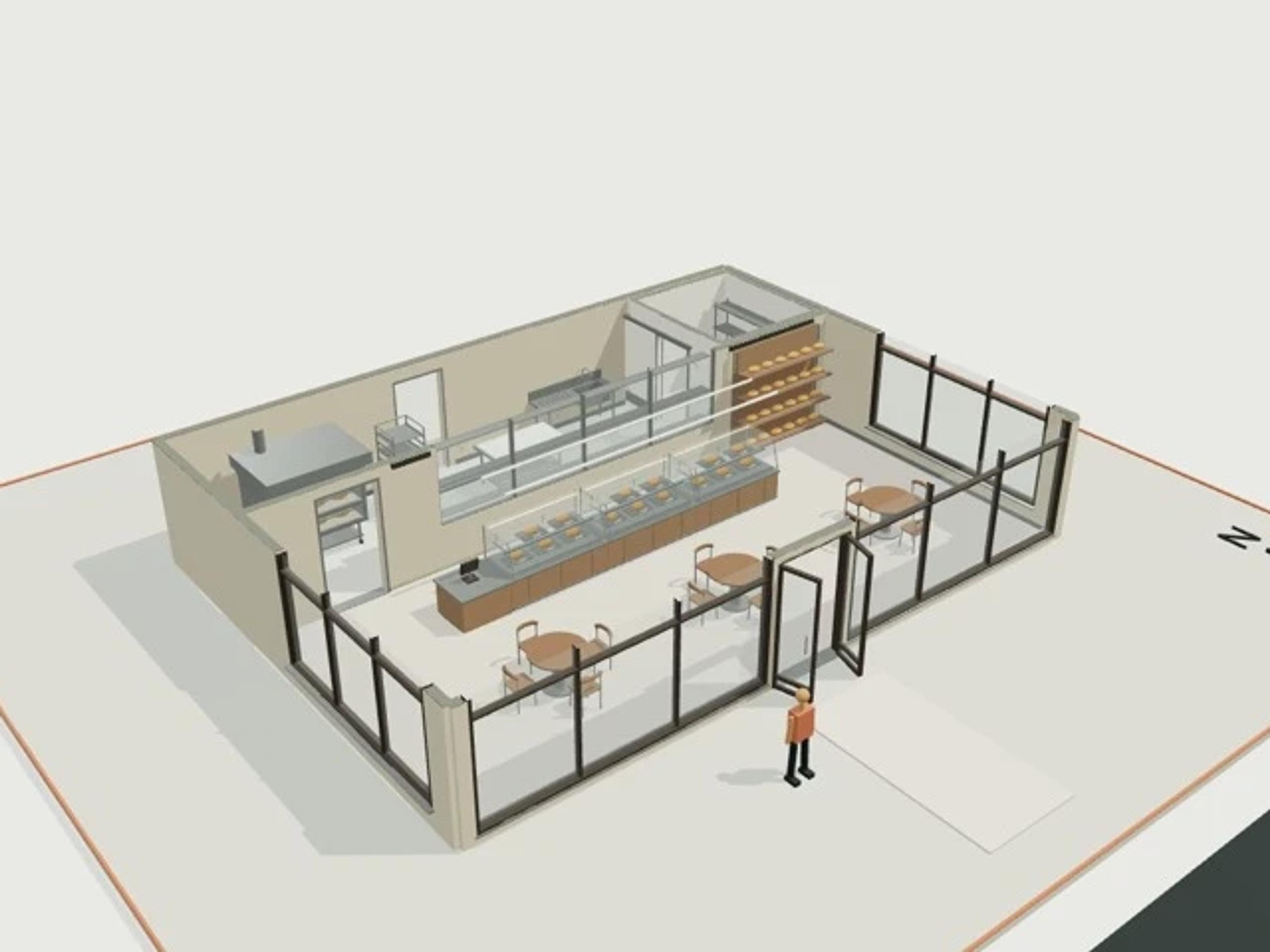 Bakery and deli, 140 m²