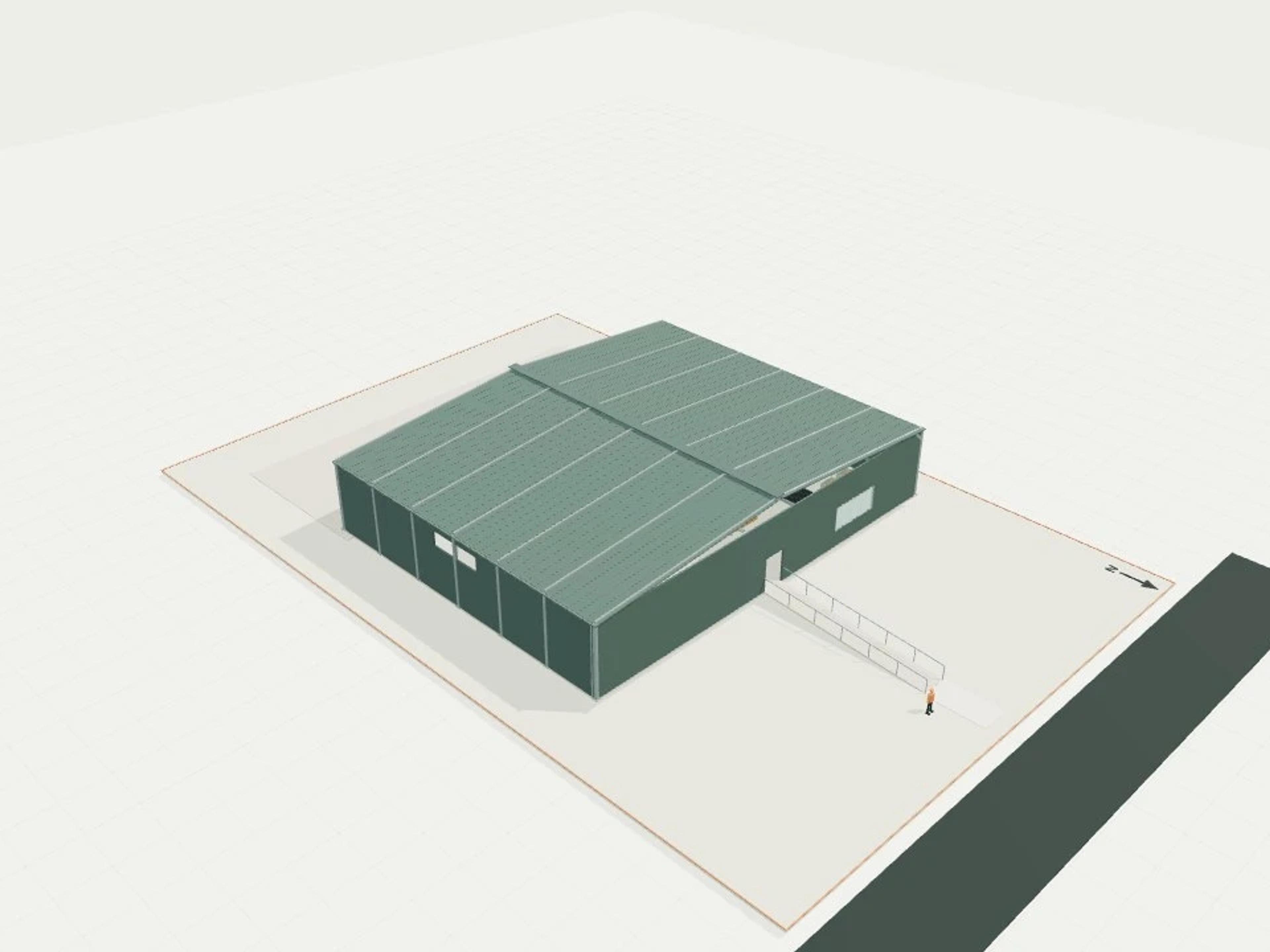 Packhouse, grading line + two insulated stores + loading dock