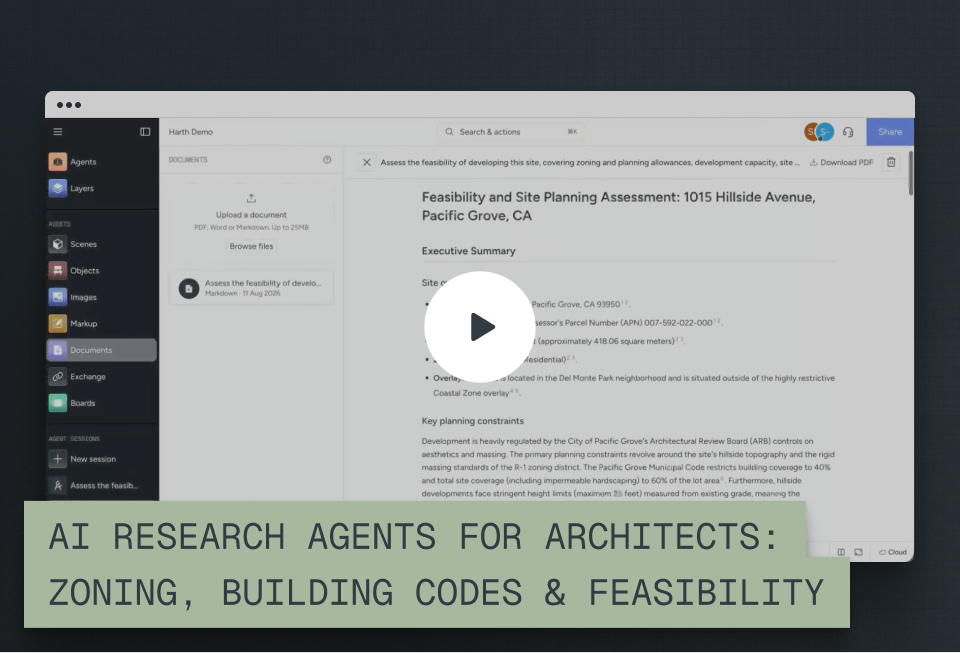 AI Research Agents for Architects: Zoning, Building Codes & Feasibility