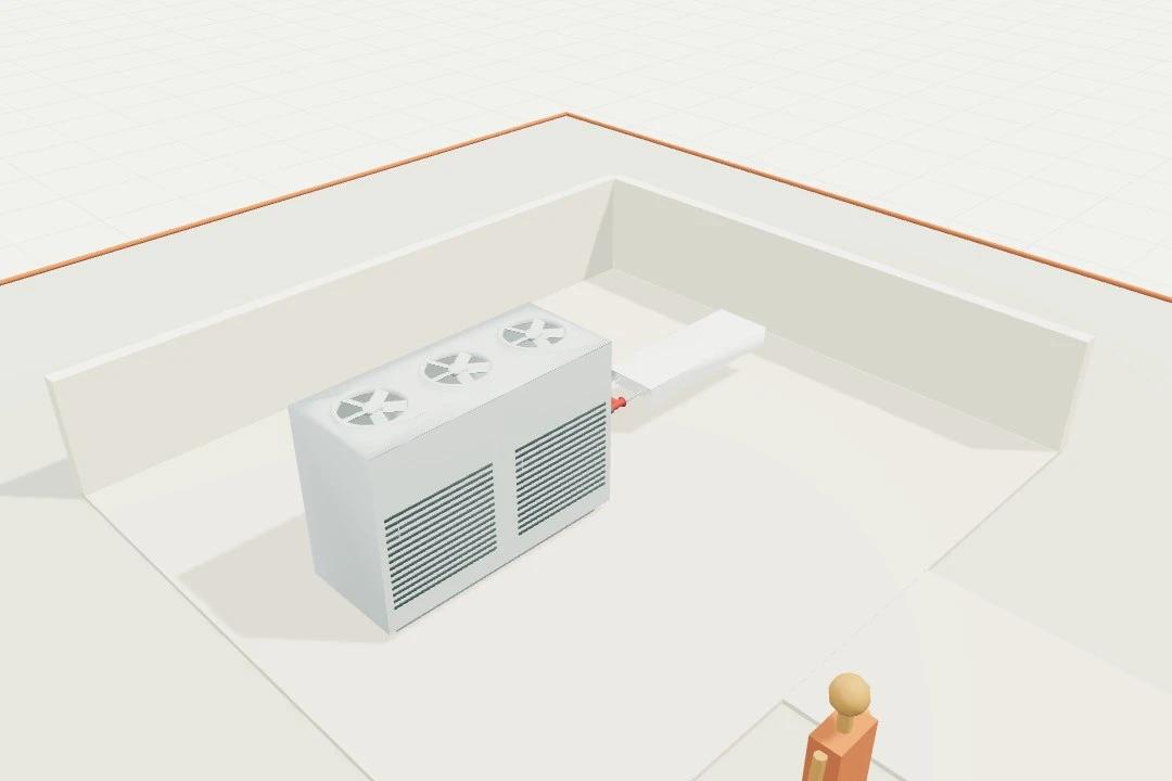 Chilled-water starter branch