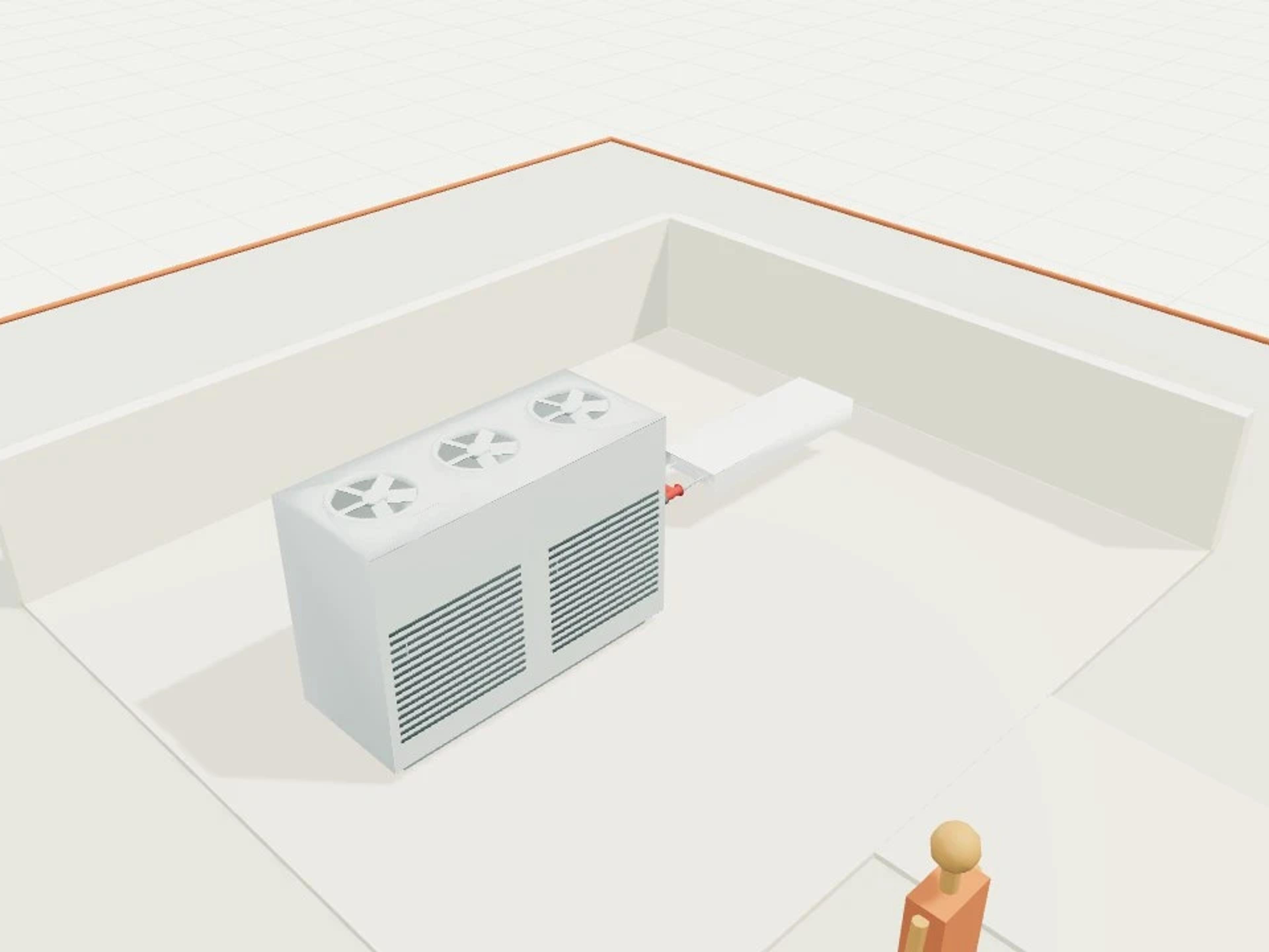 Chilled-water starter branch