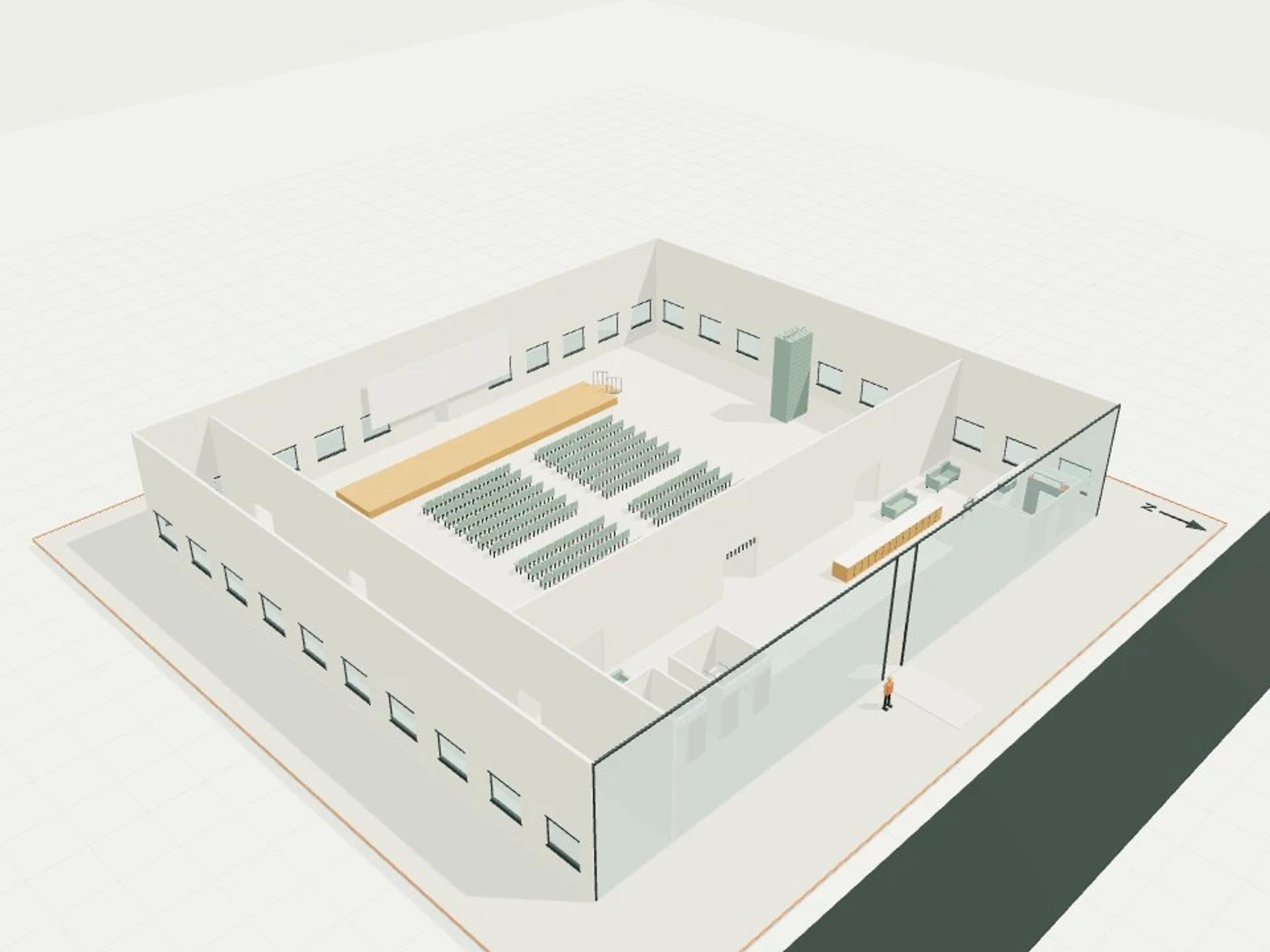 Event centre, 300 individual seats + operable division