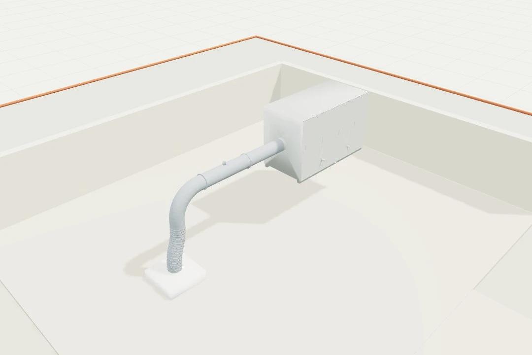 Supply-air starter branch