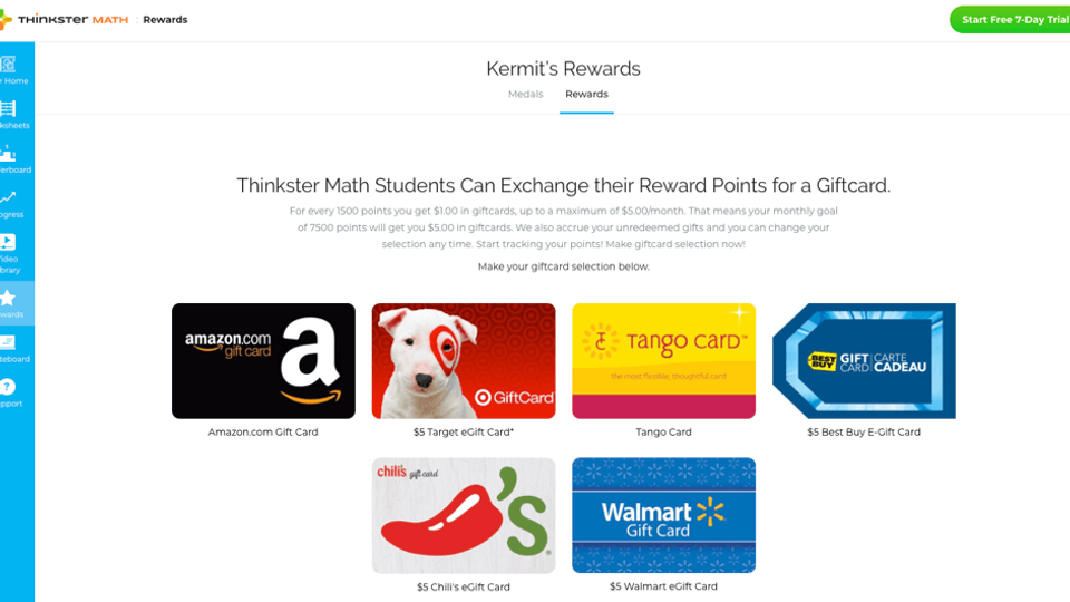 Thinkster Giftcards
