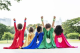 Kids in super hero costumes