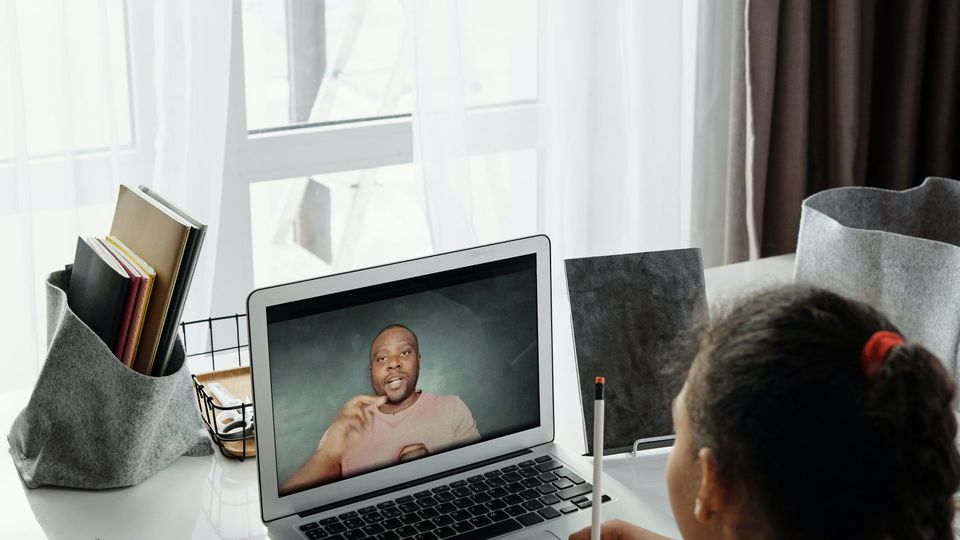 Online tutoring session