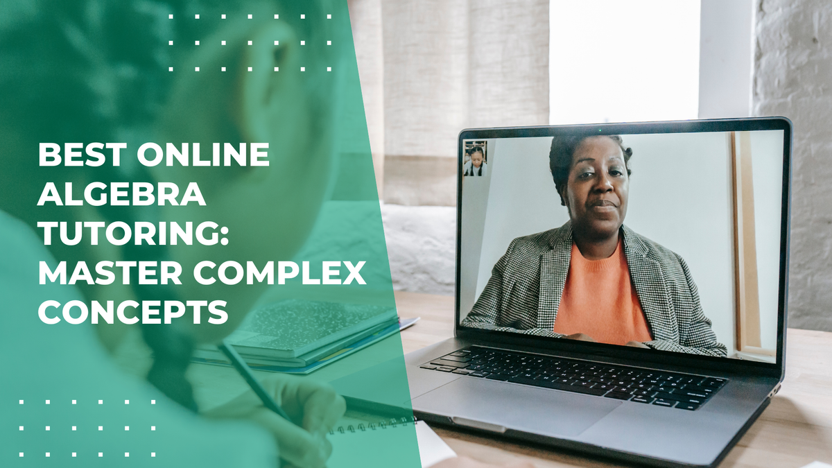 Student learning algebra with an online tutor, mastering complex concepts through personalized instruction.
