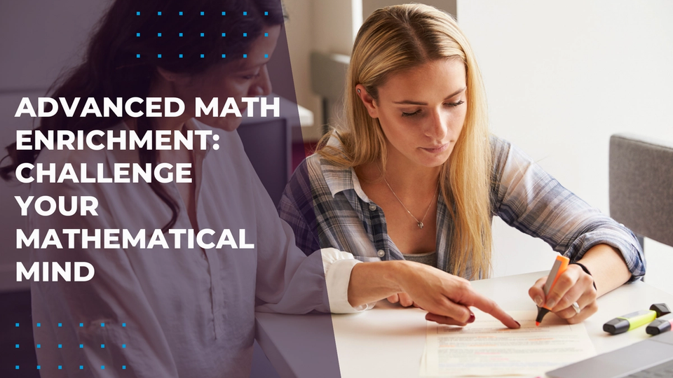 A girl solving problems with help and developing mathematical mind. 